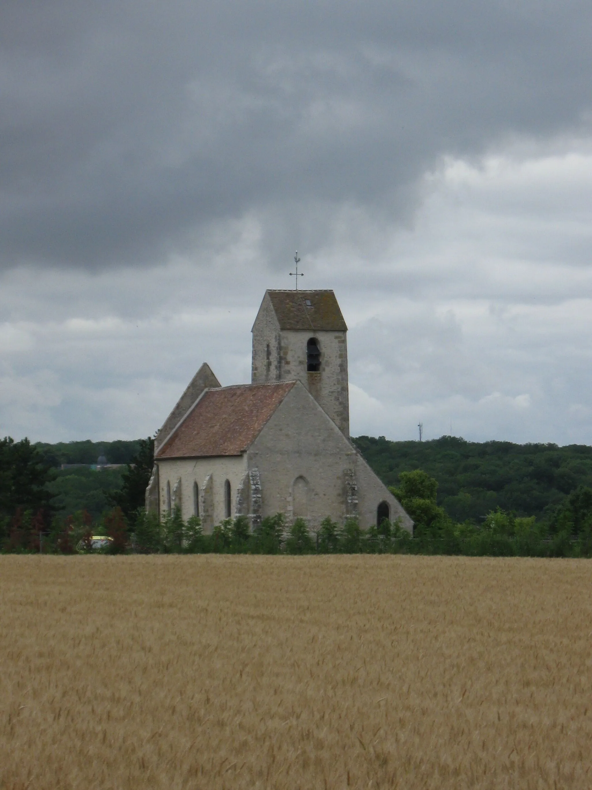 Photo showing: Église catholique Saint-Maur-et-Sainte-Fare de Buthiers (département de la Seine et Marne, région Île-de-France).