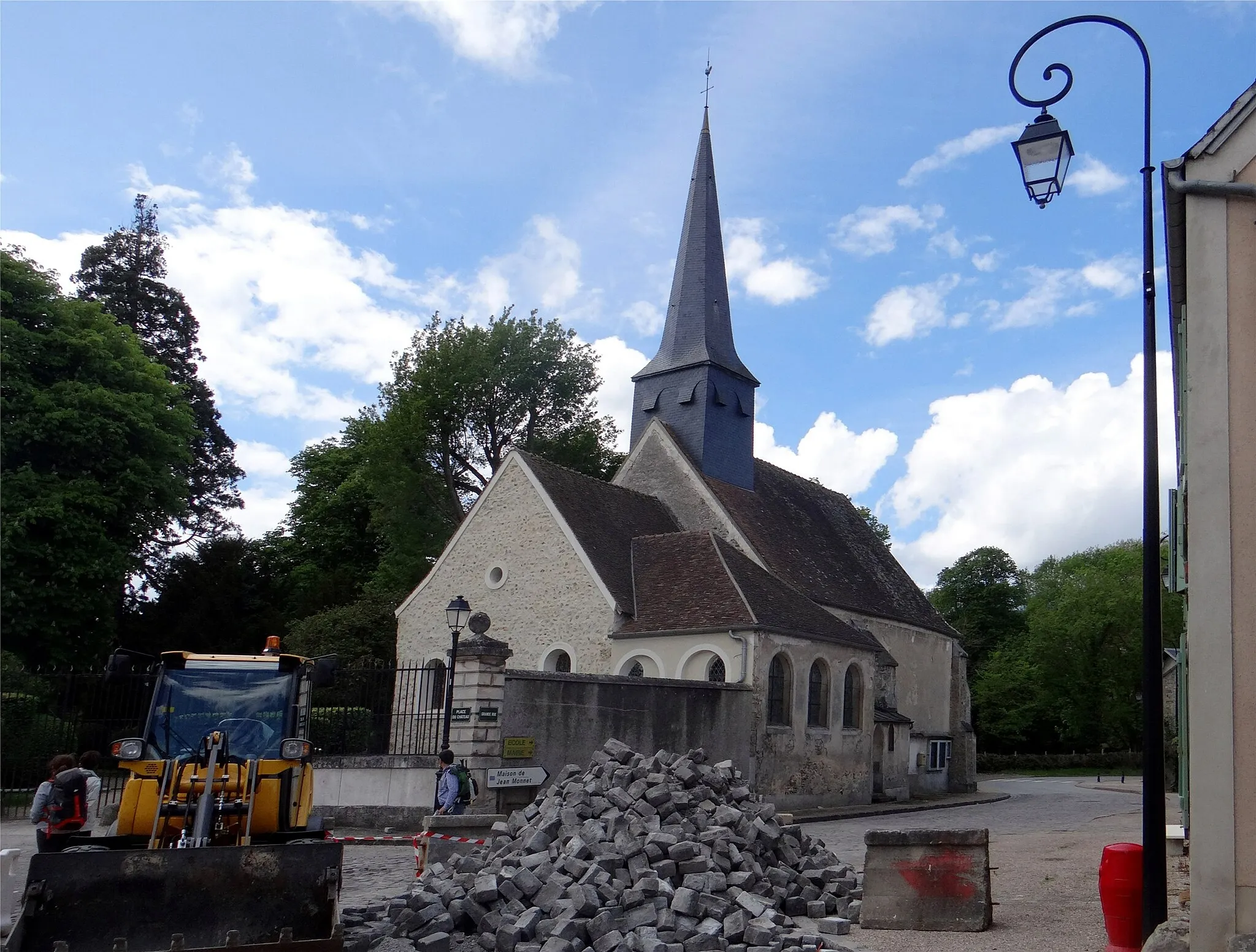 Photo showing: Réfection de la Grande rue, Mareil-le-Guyon, Yvelines, France.