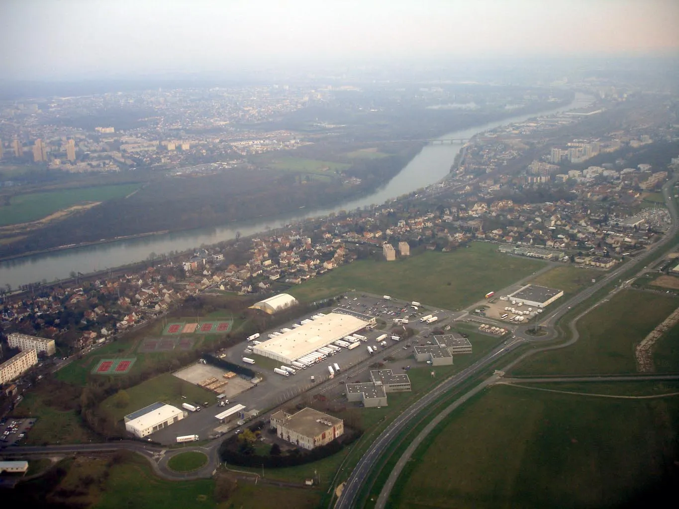 Photo showing: Vue aérienne d'Athis-Mons (Essonne)