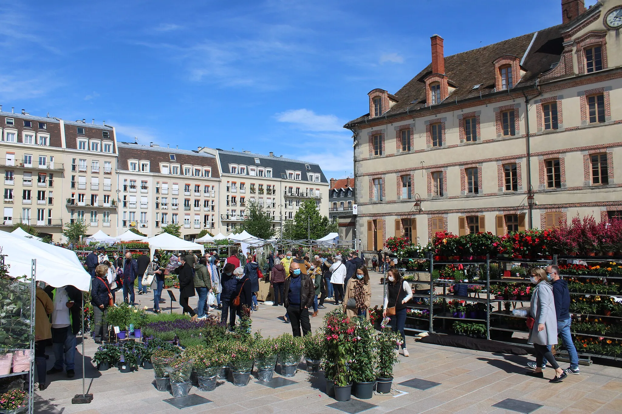 Photo showing: Édition 2021 du festival Les Naturiales, sur la place de la République, à Fontainebleau.