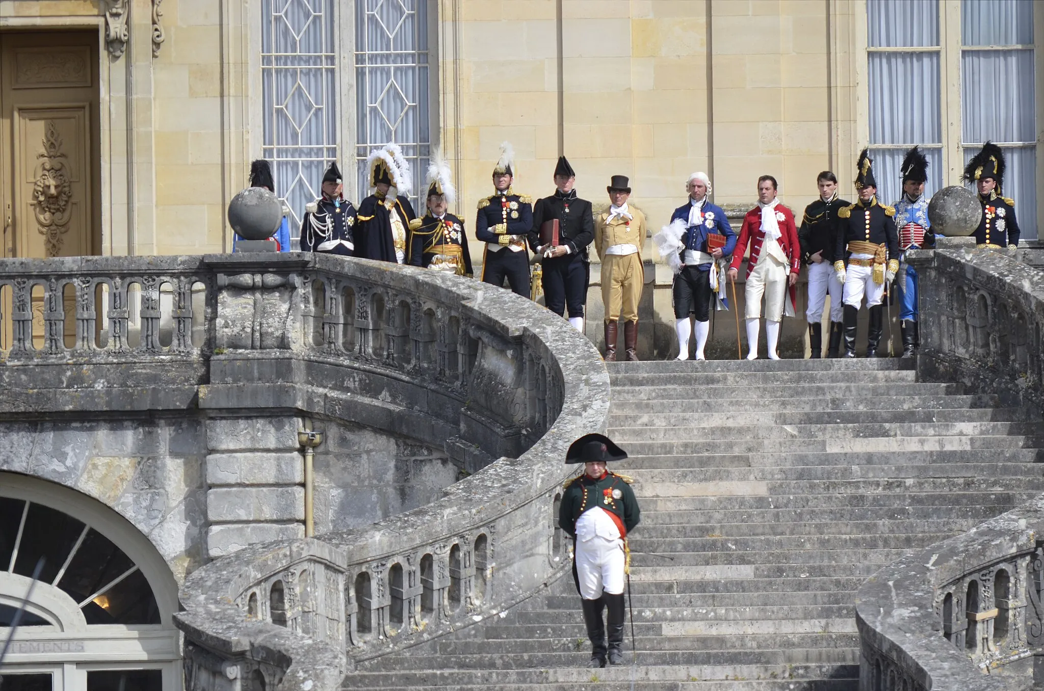 Photo showing: Bicentenaire des Adieux de Napoléon à Fontainebleau, le 20 Avril 2014.