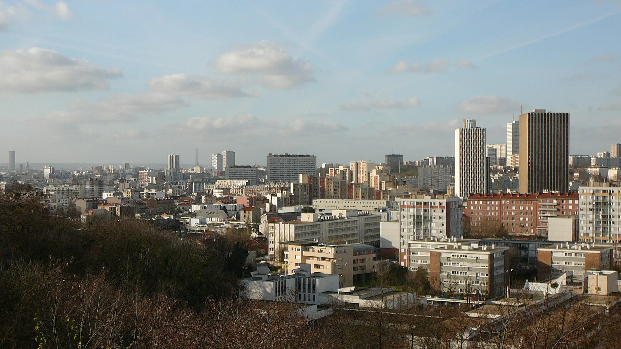 Photo showing: Panorama de Montreuil, France, depuis le parc des Beaumonts