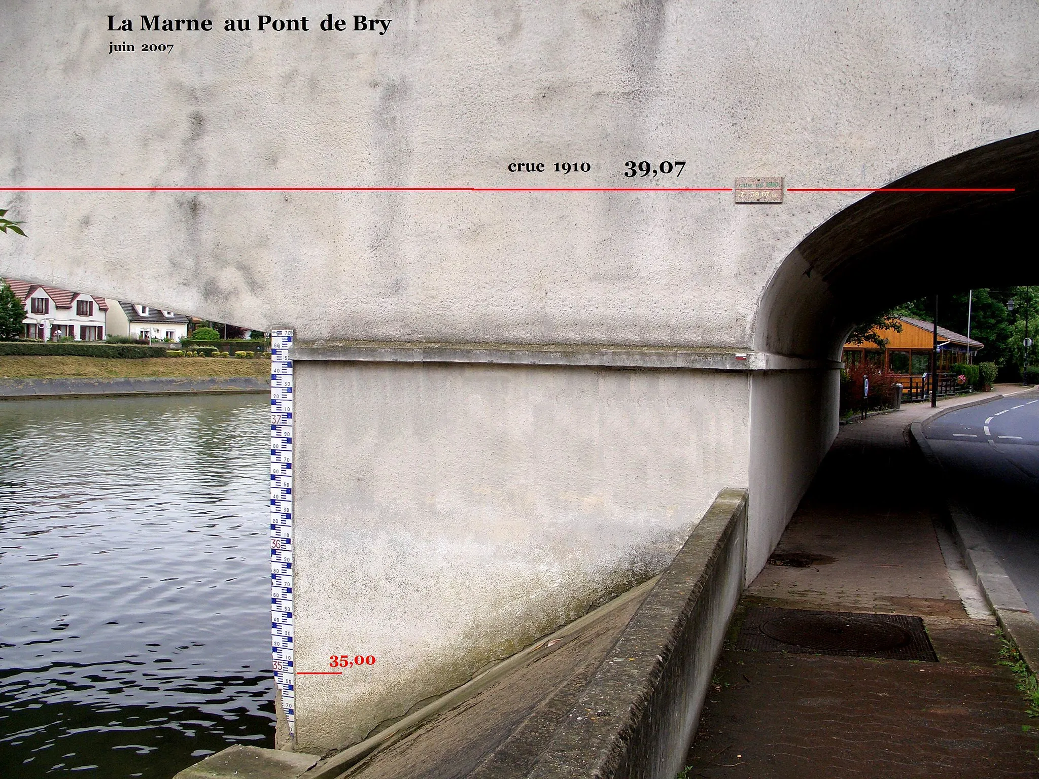 Photo showing: Marne au pont de Bry-sur-Marne