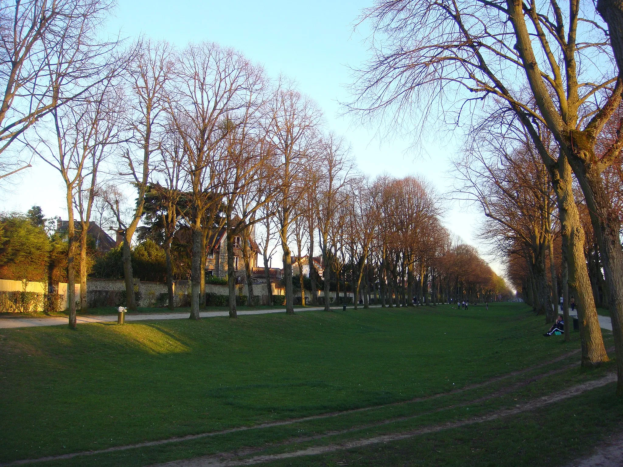 Photo showing: Vue de la Pelouse, ou allée de la Grange, ancienne allée d'honneur du château à Montgeron (Essonne)