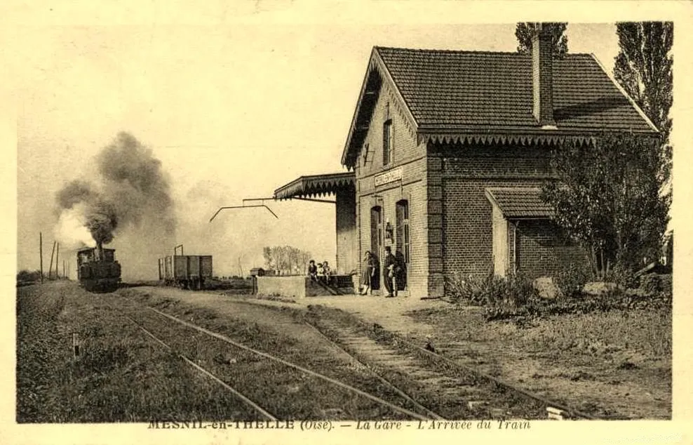 Photo showing: Carte postale de la gare