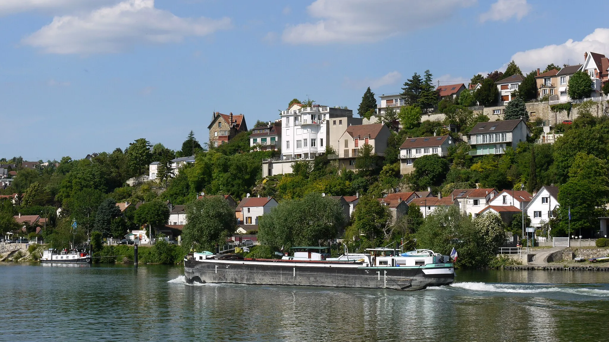 Photo showing: The river Seine at La Frette sur Seine (France)