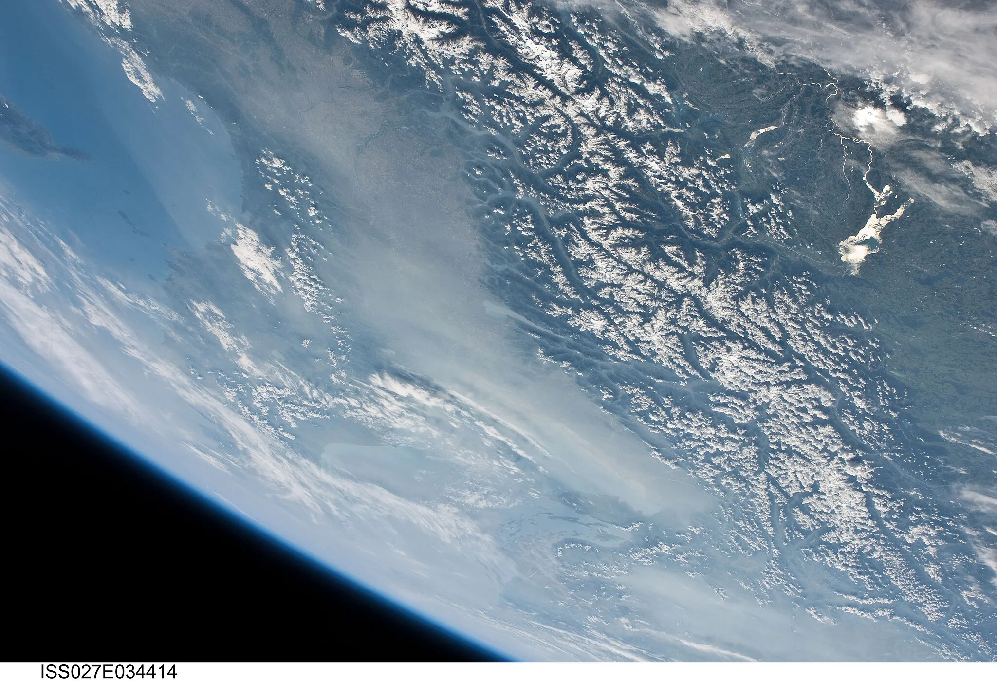 Photo showing: View of France taken during ISS Expedition 27.