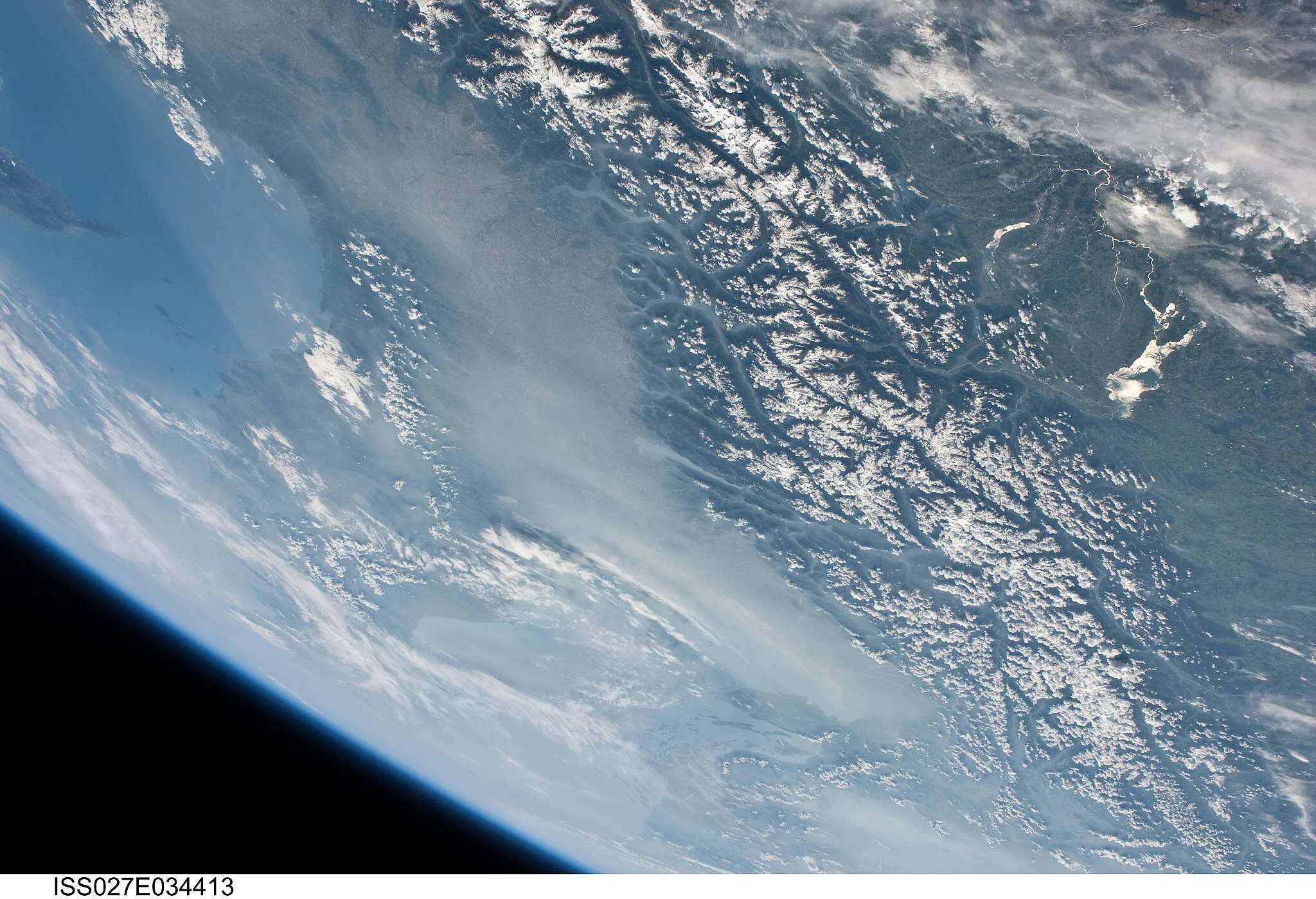 Photo showing: View of France taken during ISS Expedition 27.