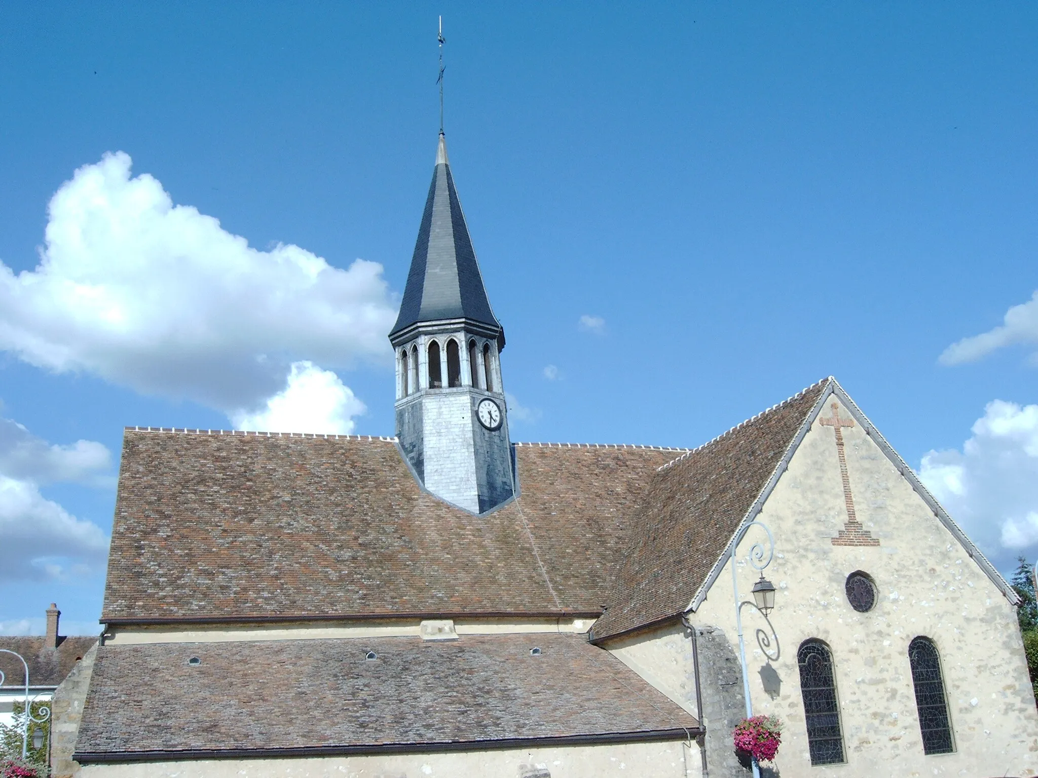 Photo showing: Saint Amandus Church in Thomery, Seine-et-Marne, France