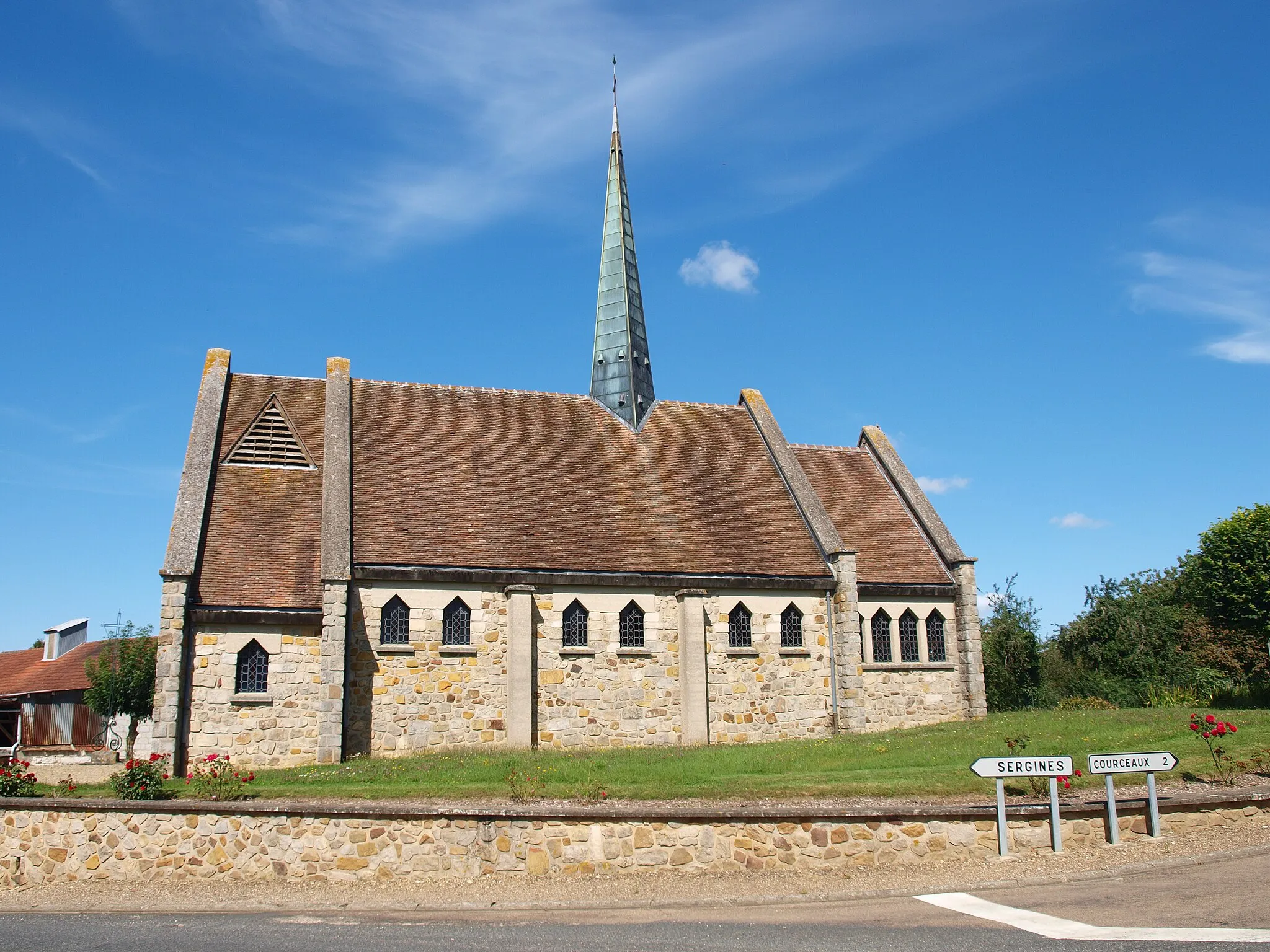 Photo showing: Perceneige (Yonne, France) ; village de Vertilly : église