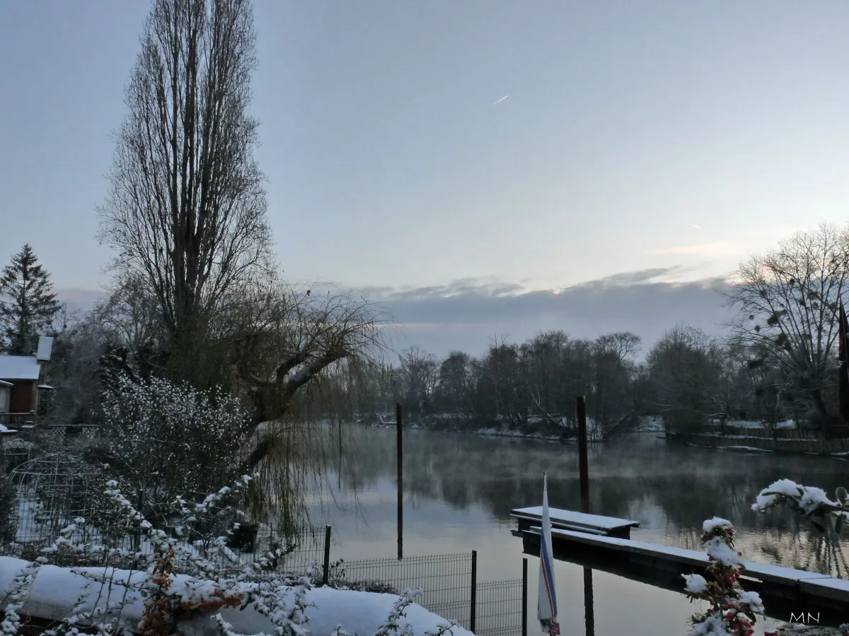 Photo showing: Gloton sous la neige