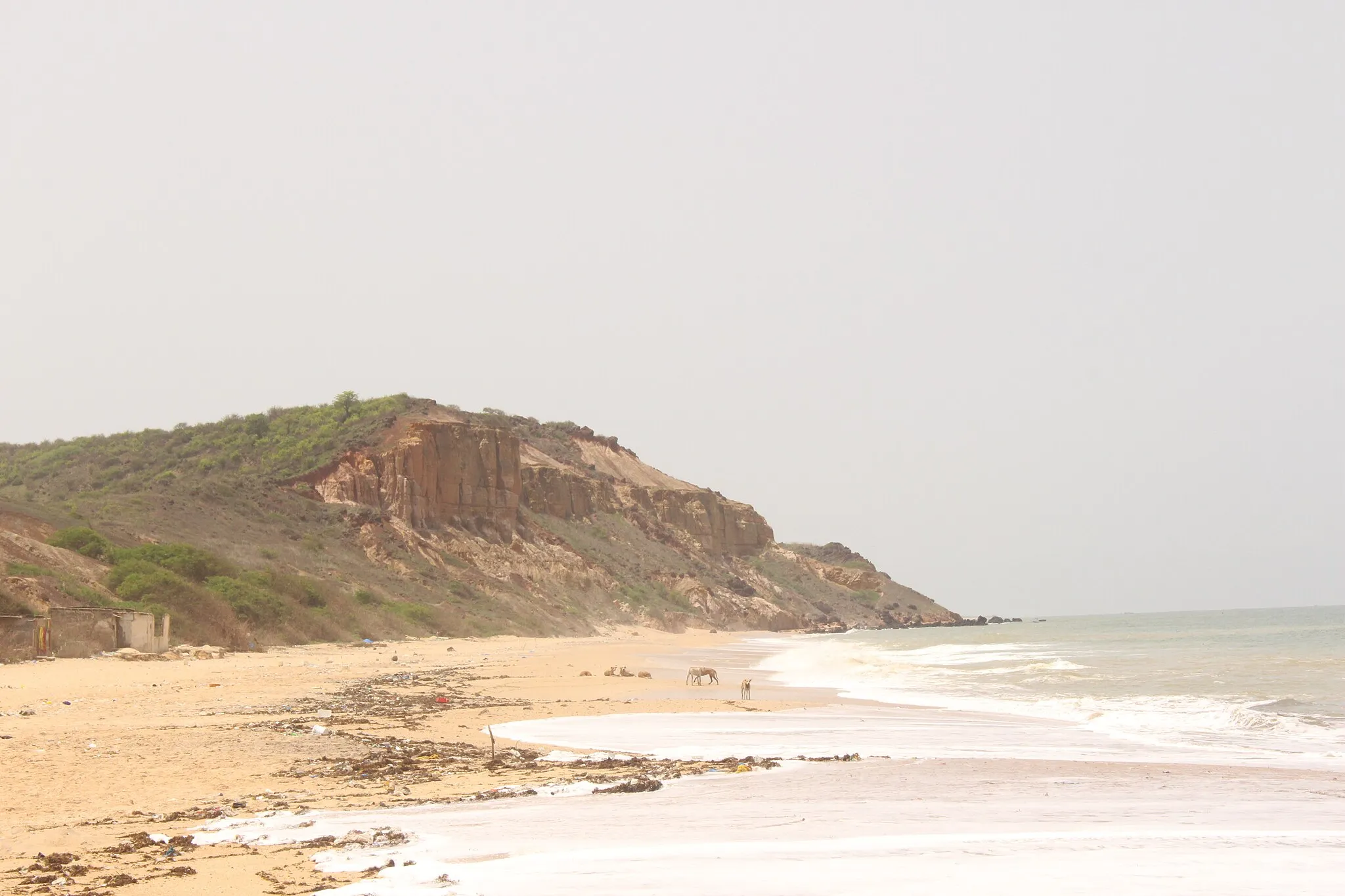 Photo showing: Dans la réserve naturelle protégée de Popenguine, au près de la plage on aperçoit une falaise qui est un lieu marquant pour la réserve. C'est de ce côté qu'habite le génie protecteur.