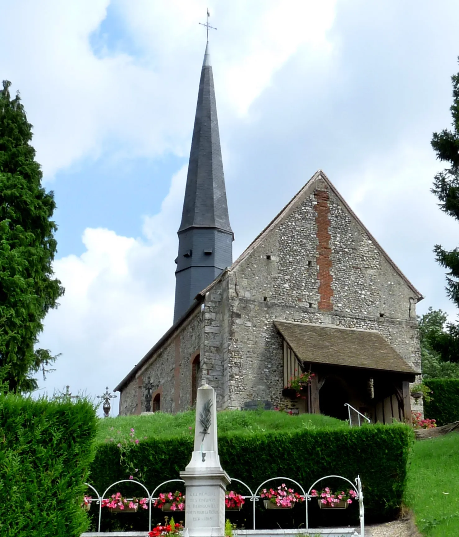 Photo showing: Église Notre-Dame-de-l'Assomption de Bernouville ; charpente et voûte inscrites.