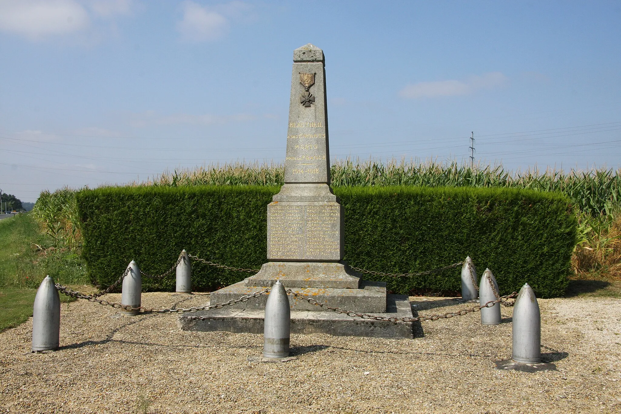 Photo showing: Beautheil War memorial WWI