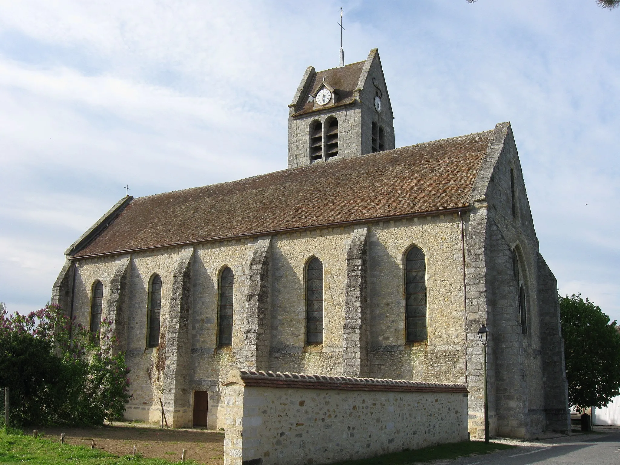Photo showing: Église Saint-Étienne de Villiers-sous-Grez. (département de la Seine et Marne, région Île-de-France).