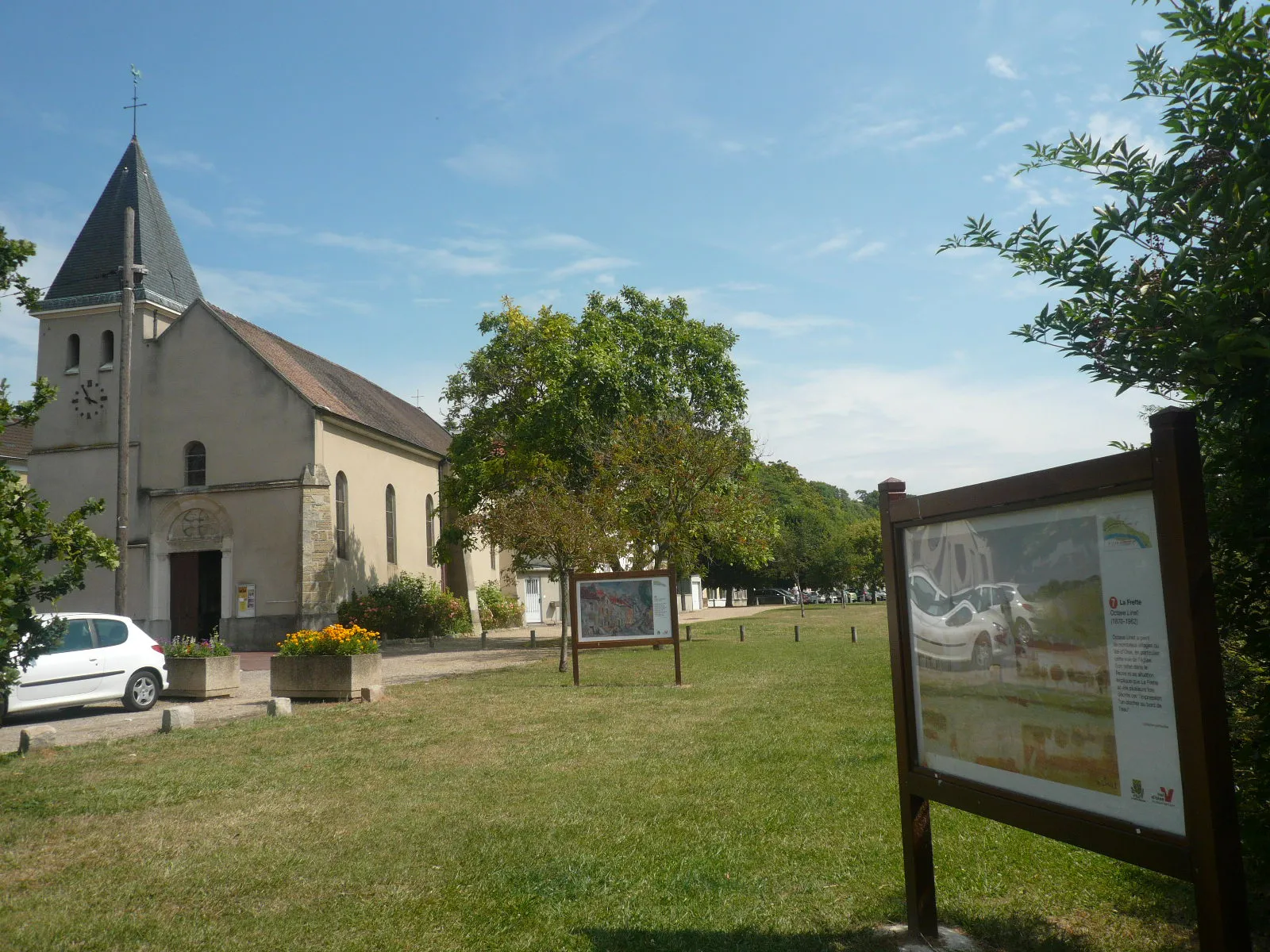 Photo showing: La-Frette-Sur-Seine et les tableaux impressionnistes