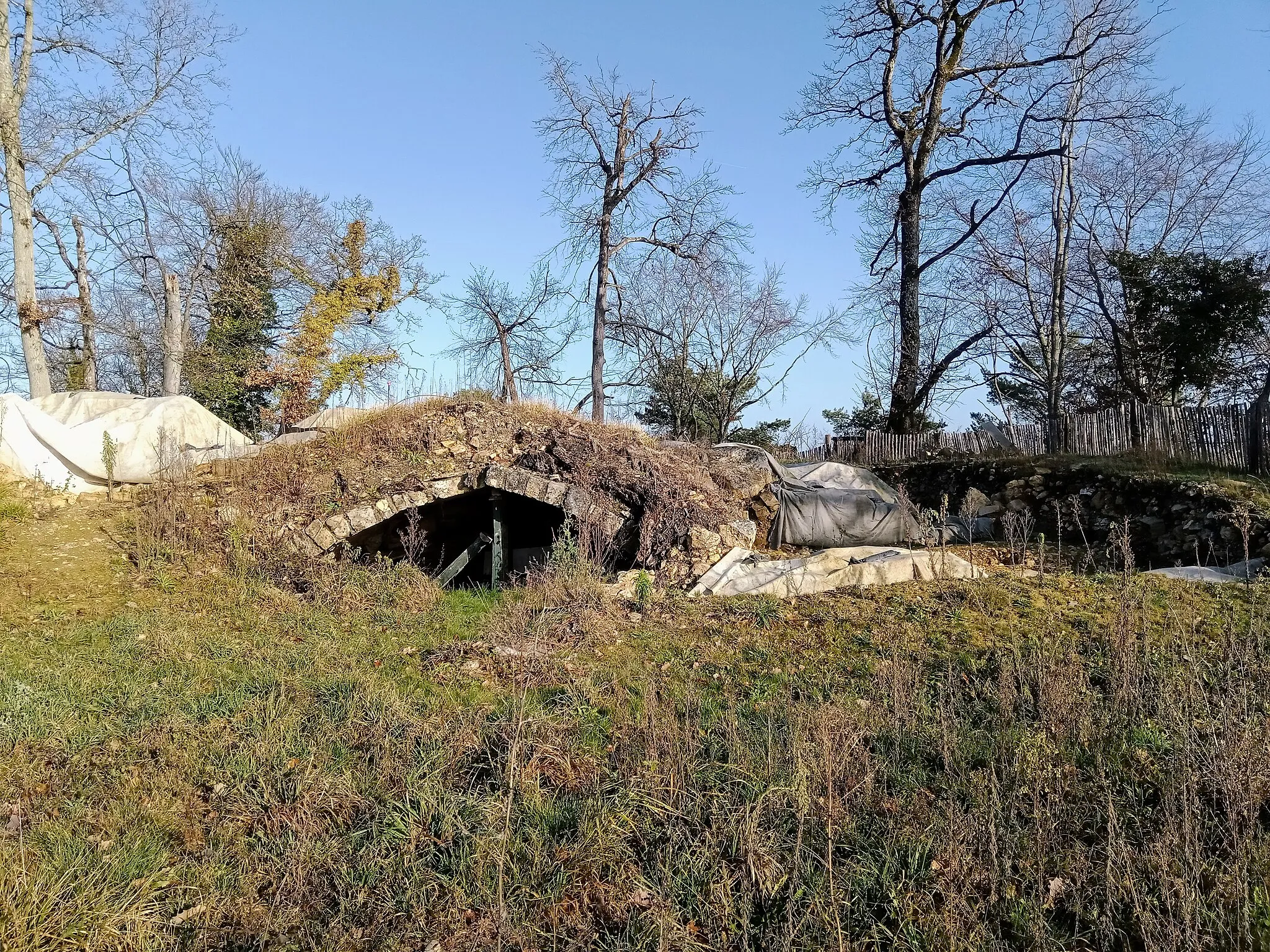 Photo showing: Fouilles à la butte Saint-Louis, Fontainebleau, Seine-et-Marne, France