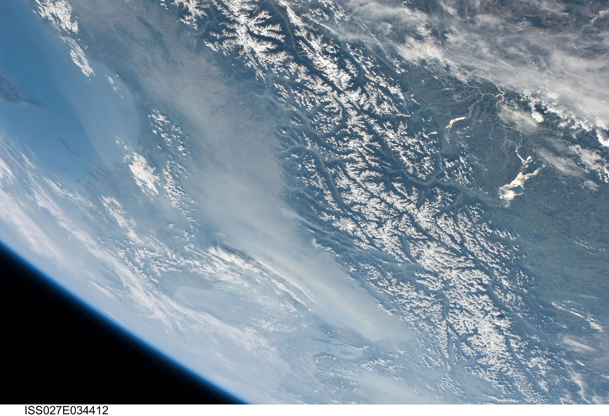 Photo showing: View of France taken during ISS Expedition 27.