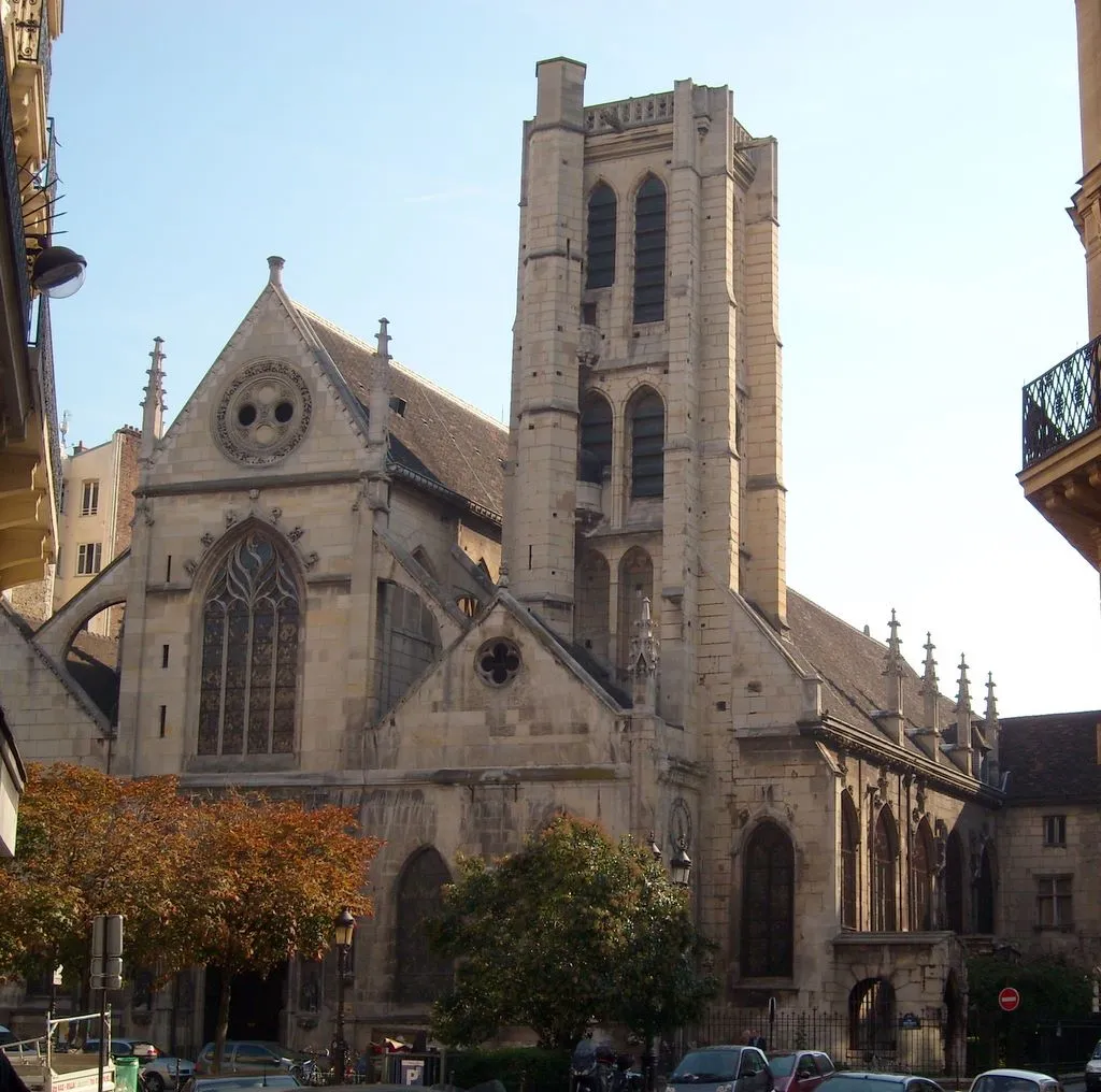 Photo showing: Façade ouest de l'église Saint Nicolas des Champs, photographie prise de la rue Greneta