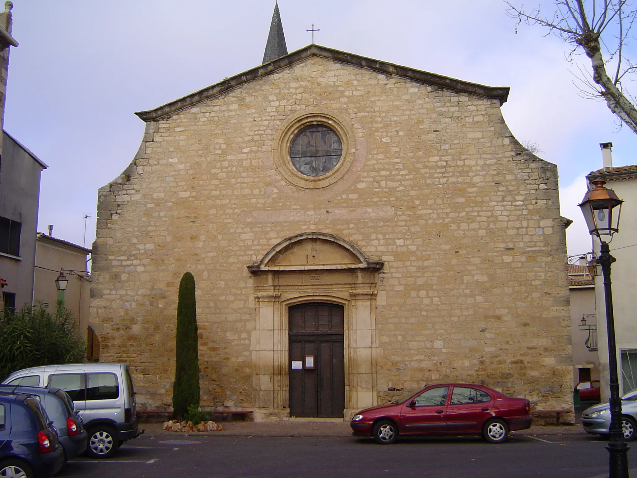 Photo showing: Early eighteen century (1705) church in the center of the village of Nizas, Hérault department, Languedoc, France.