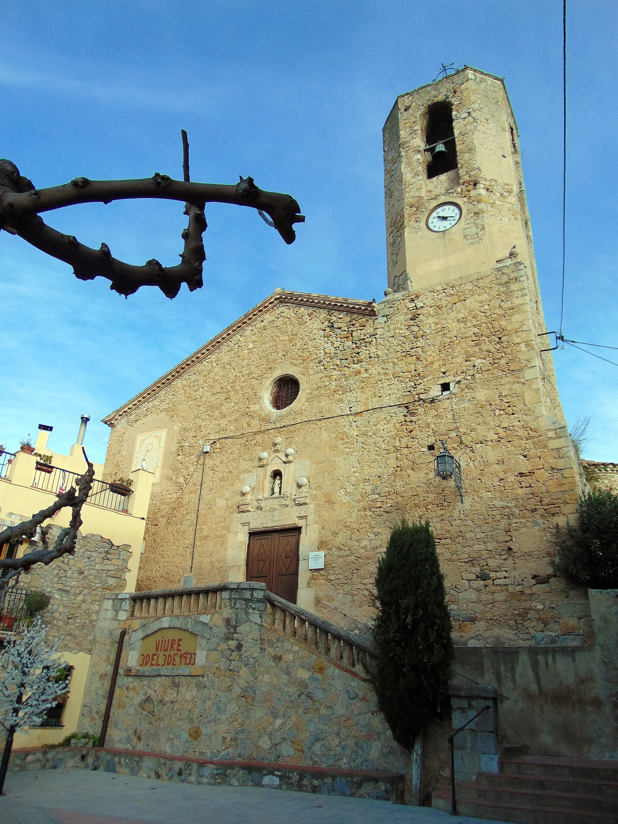 Photo showing: Església de Sant Esteve de Biure