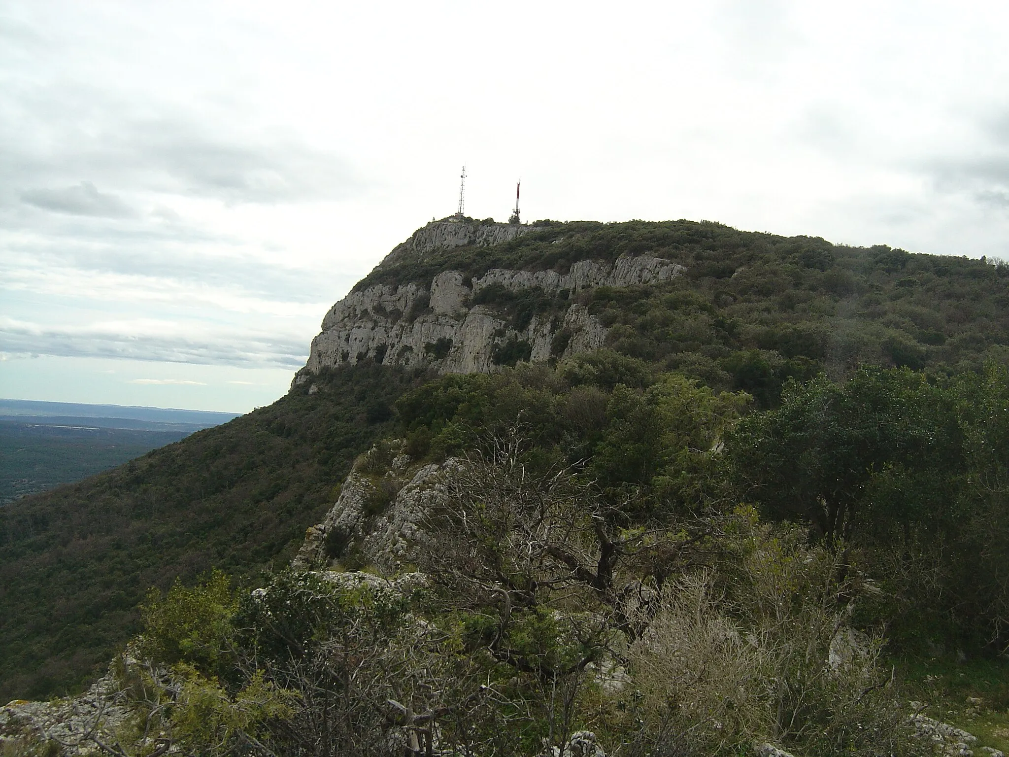 Photo showing: Le mont Bouquet (629m) vu depuis le col du Bourricot (520m)