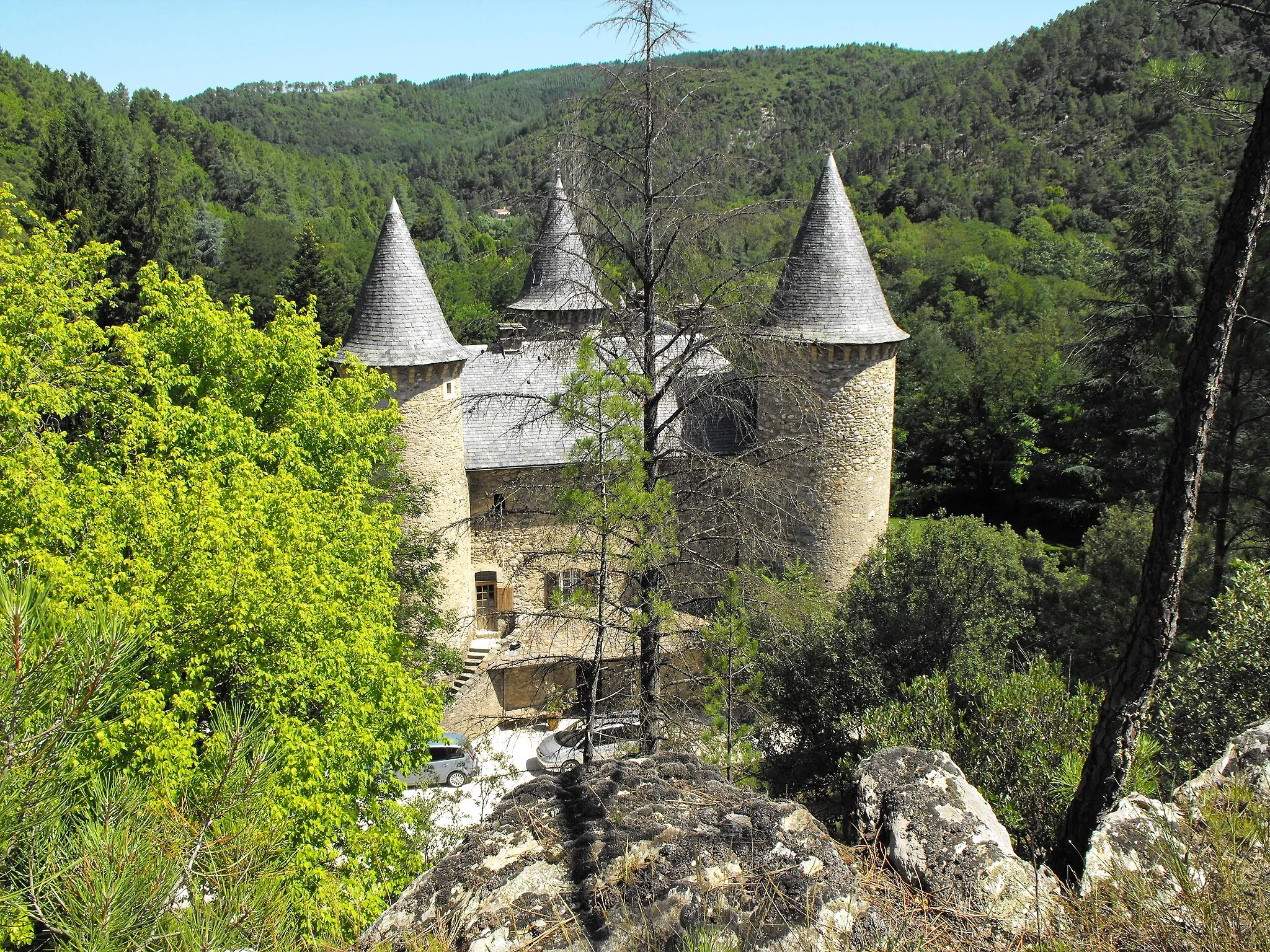 Photo showing: Château de Crouzas, Chamborigaud, Gard