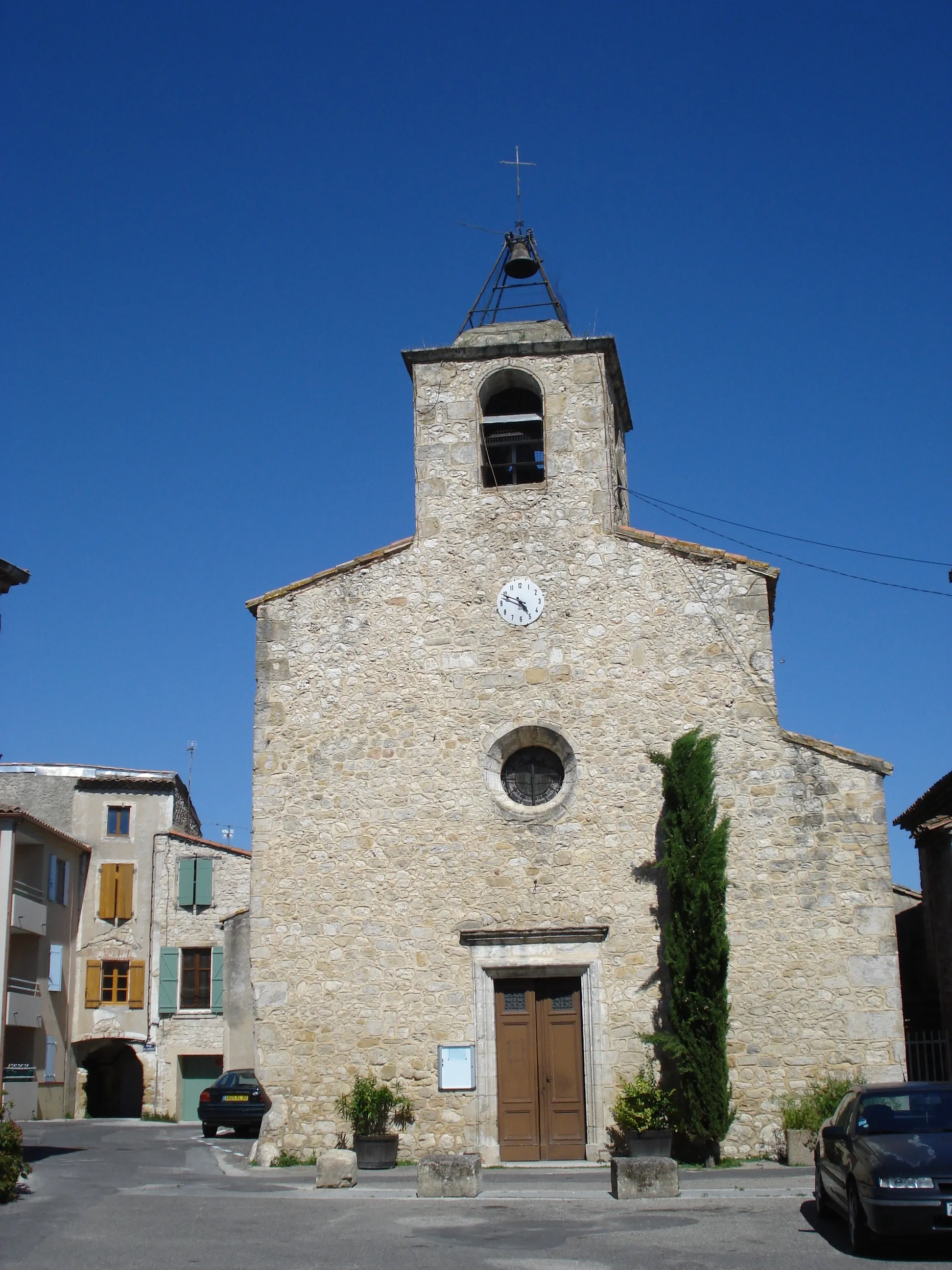 Photo showing: Roman catholic church of Saint-Chaptes (Gard, Fr).
