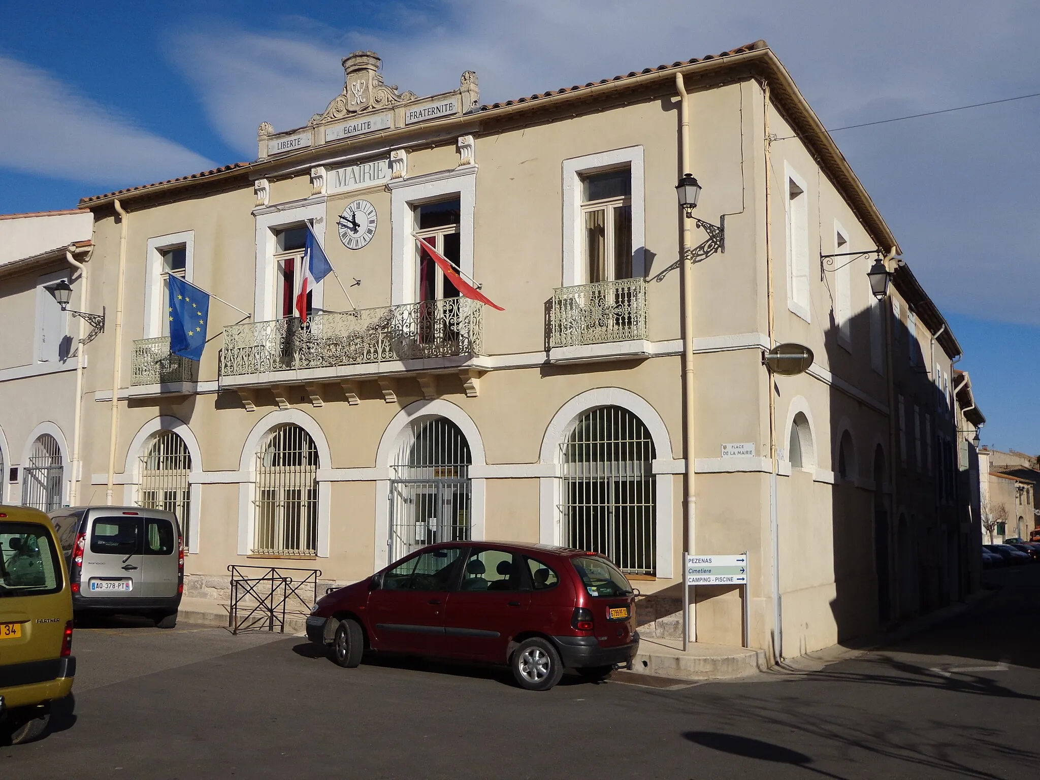 Photo showing: Alignan-du-Vent (Hérault) - mairie.