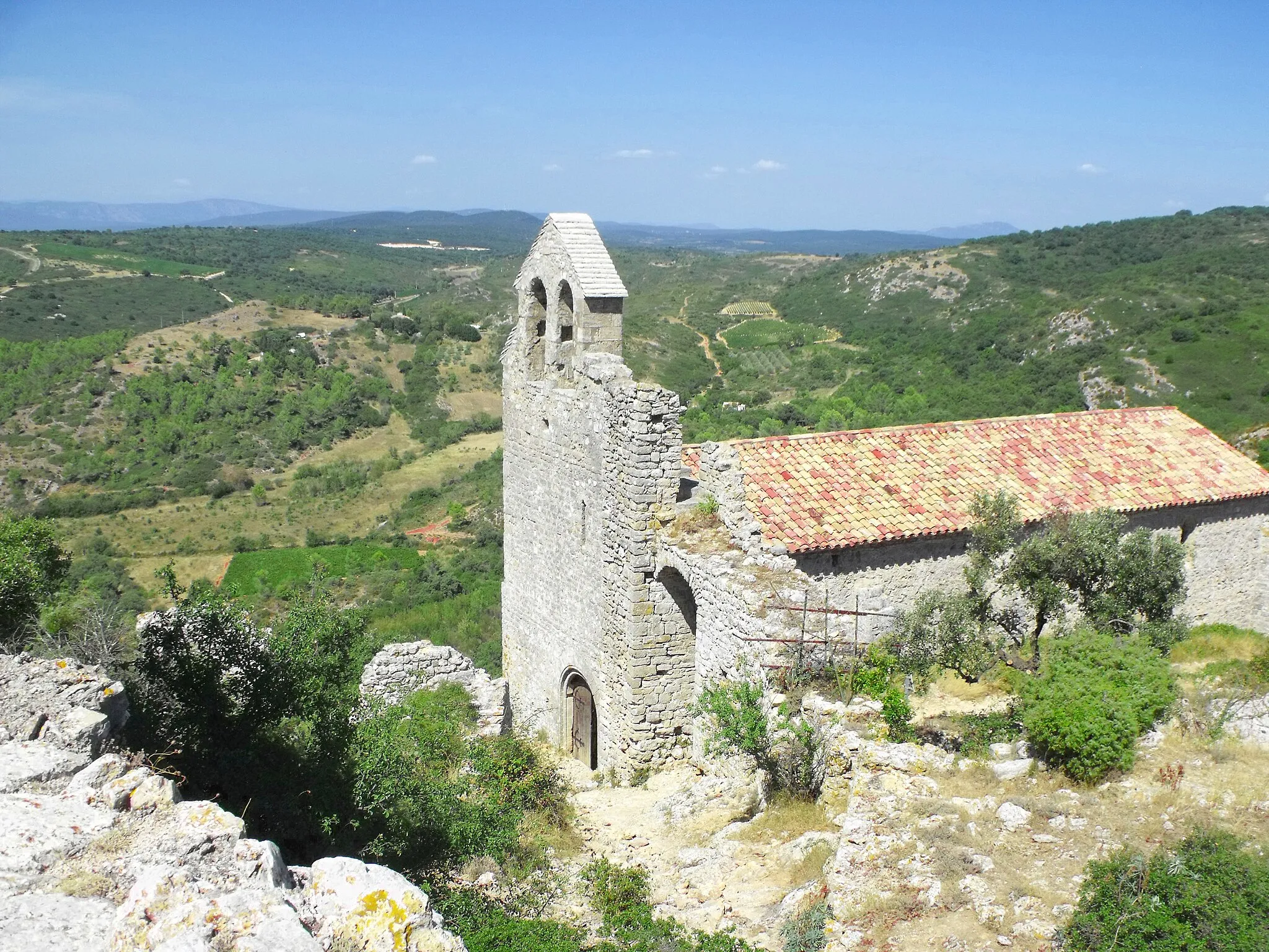 Photo showing: Chapelle Saint-Sauveur au château d'Aumelas, Aumelas, Hérault, France