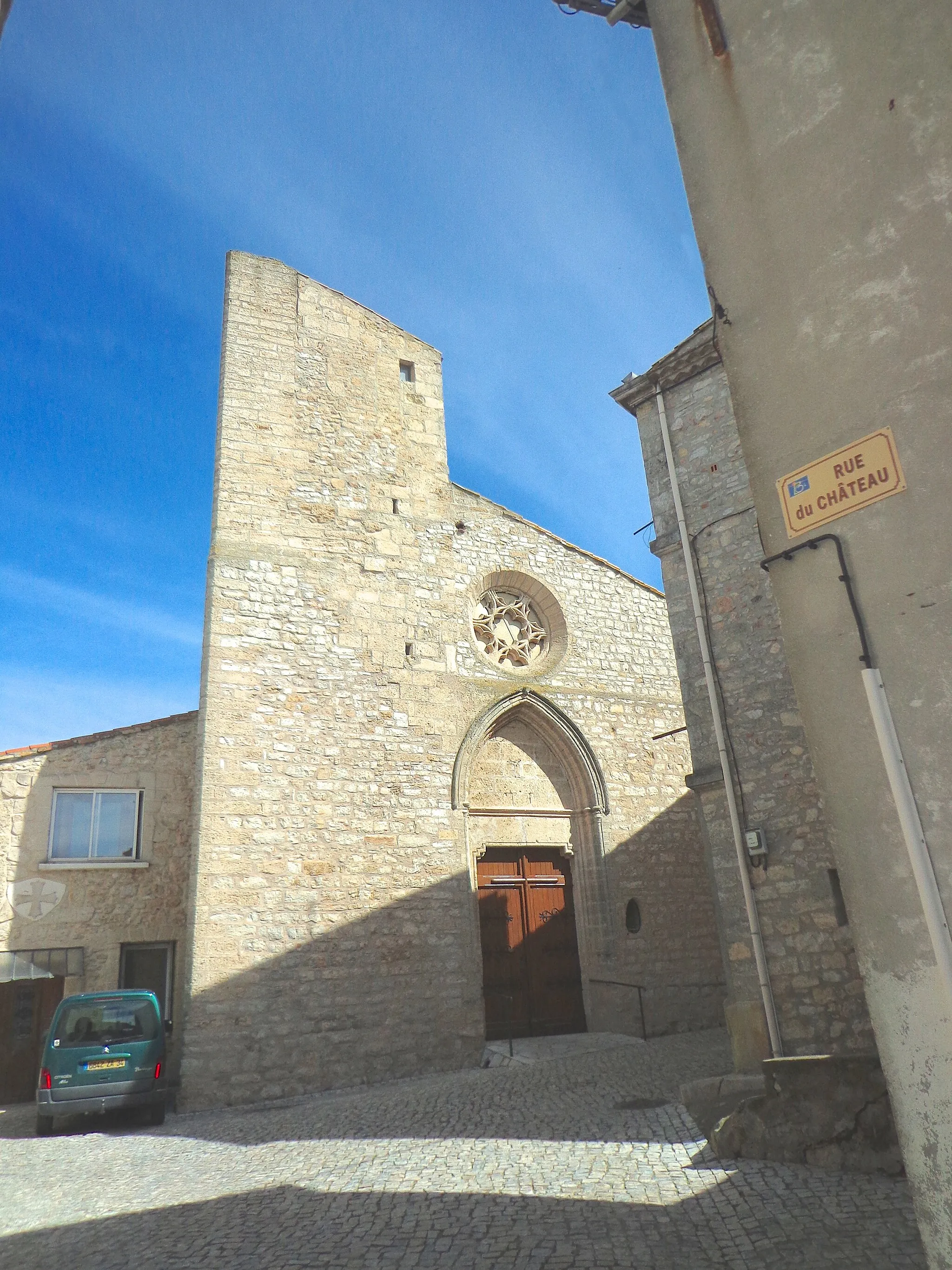 Photo showing: Balaruc-le-Vieux (Hérault), façade de l'église Saint-Maurice