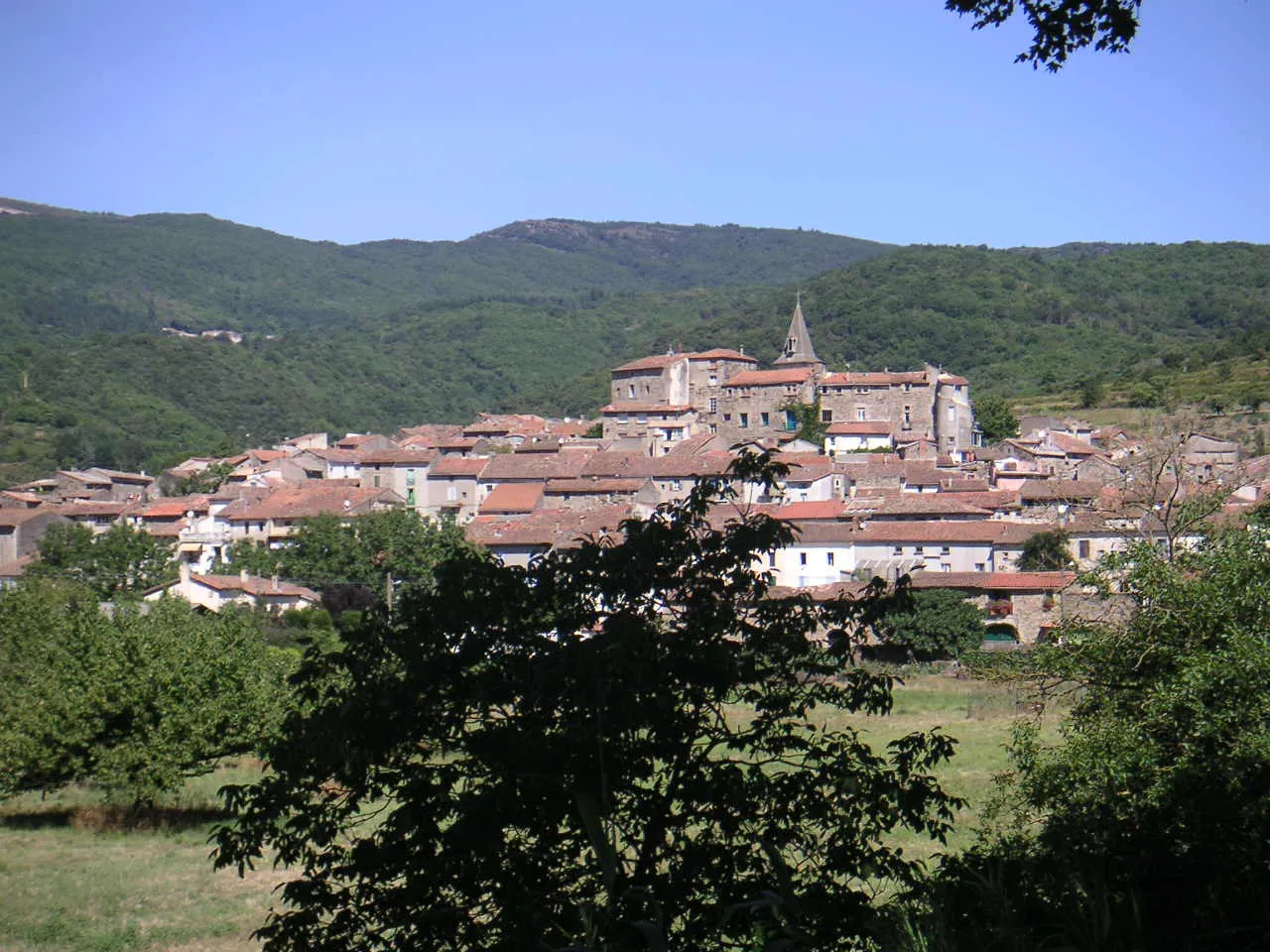 Photo showing: Vue sur la rive de l'Orb de la commune Le Poujol-sur-Orb.
Photo personnelle - TouN - libre de droit

Prise le : 11 août 2004