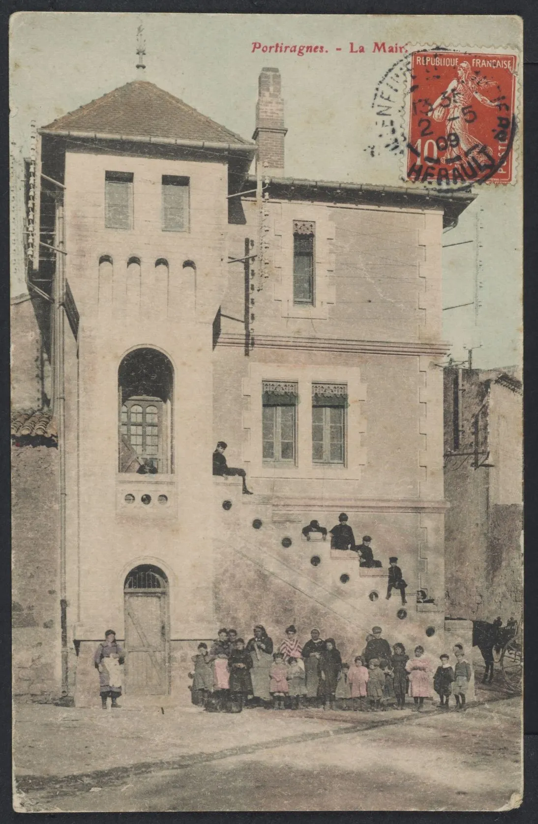 Photo showing: Portiragnes. - La mairie : carte postale