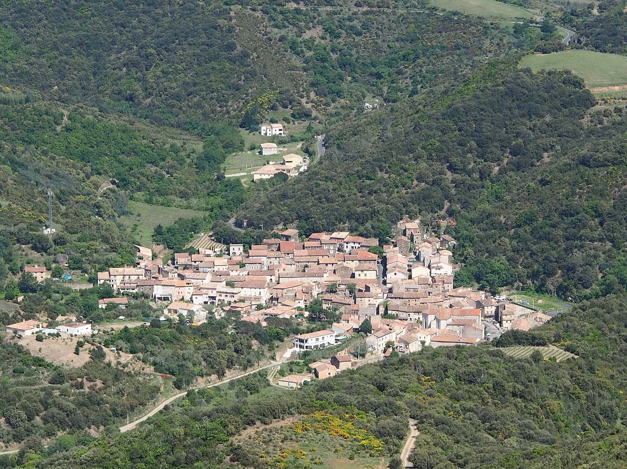 Photo showing: Saint-Nazaire-de-Ladarez vue depuis l'Ermitage
