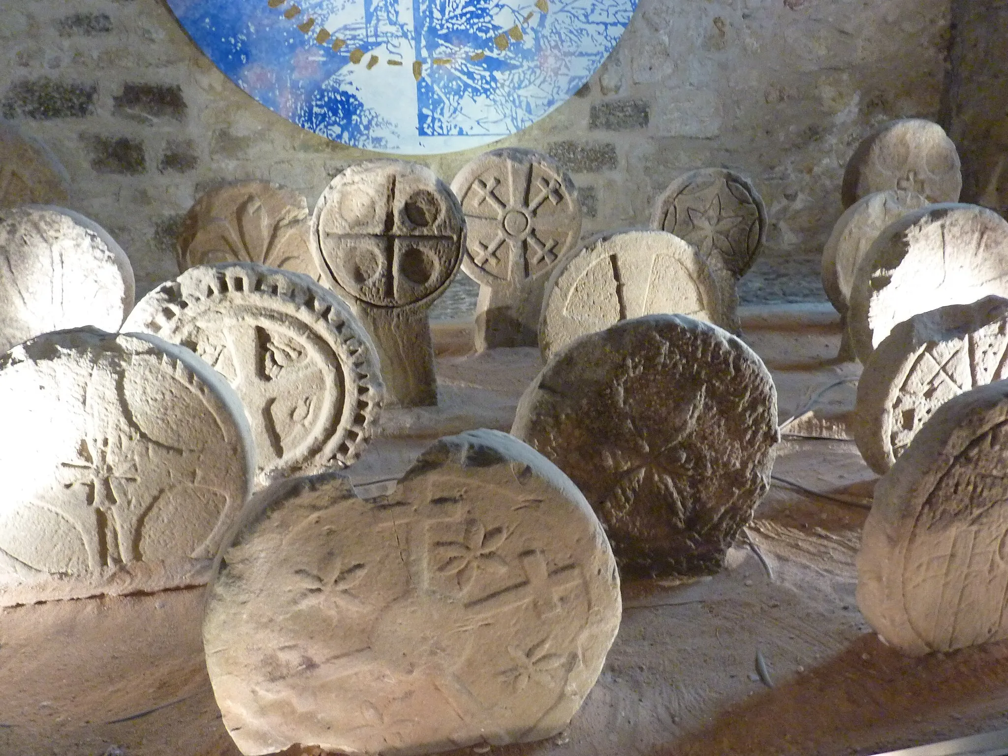 Photo showing: Musée de Lodève: stèles discoïdales d'Usclas-du-Bosc
