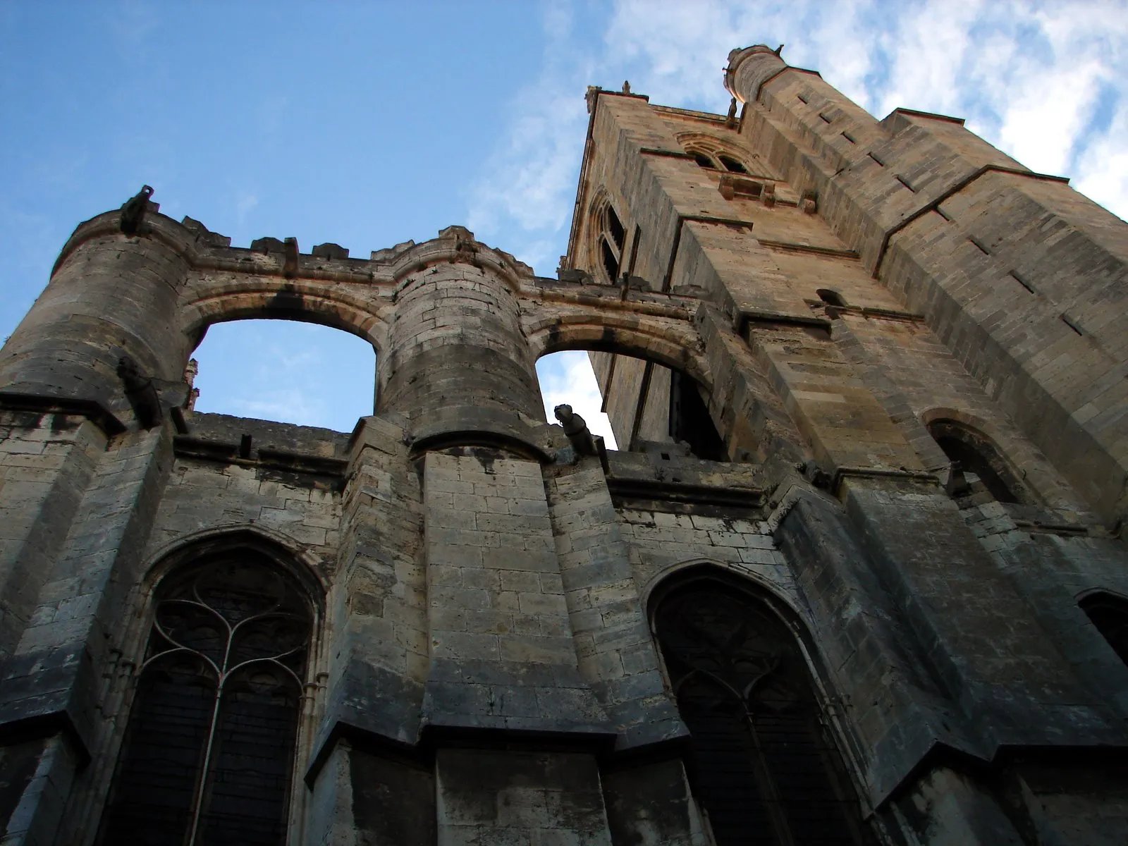 Photo showing: Part of the unfinished section of the Cathedral Saint-Just-et-Saint-Pasteur, Narbonne (Languedoc)