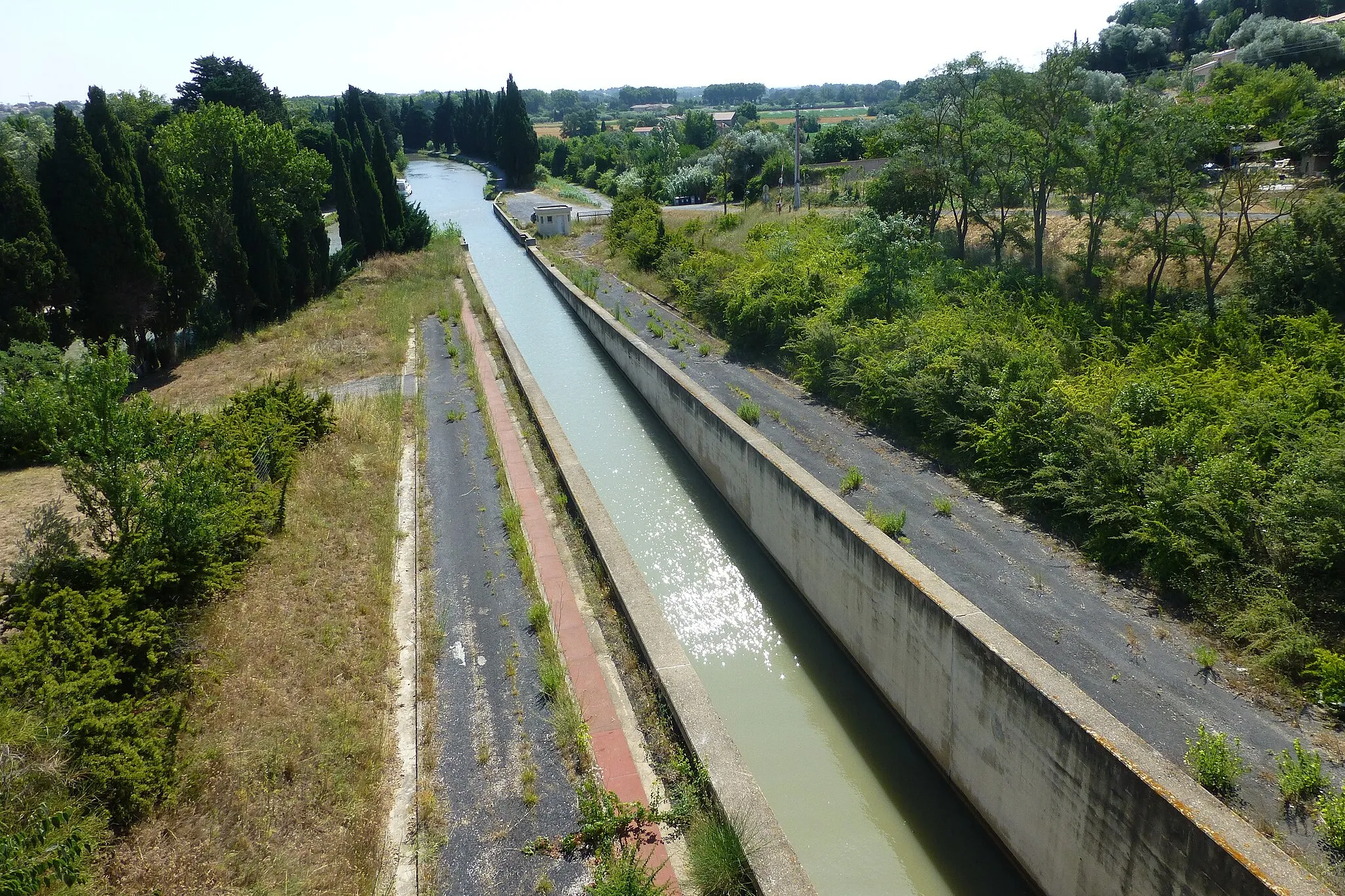 Photo showing: Inclined plane of Fonsérannes, France