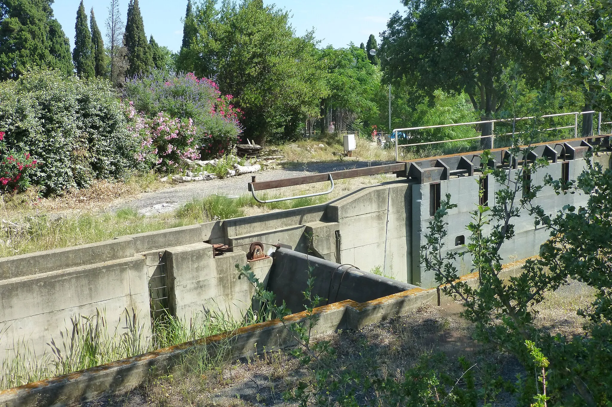 Photo showing: Inclined plane of Fonsérannes, France