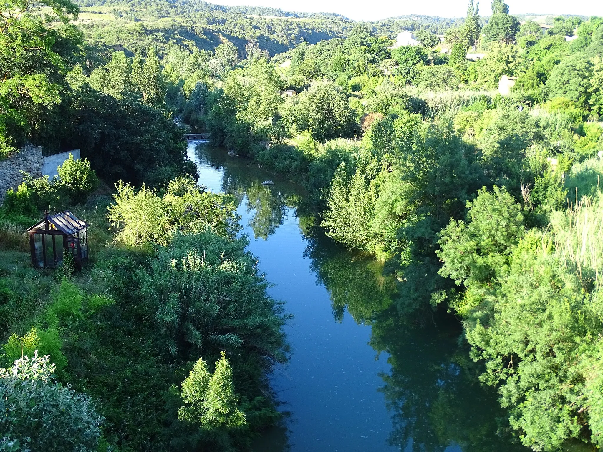 Photo showing: Nielle river in Saint-Laurent-de-la-Cabrerisse in June 2018 upstream