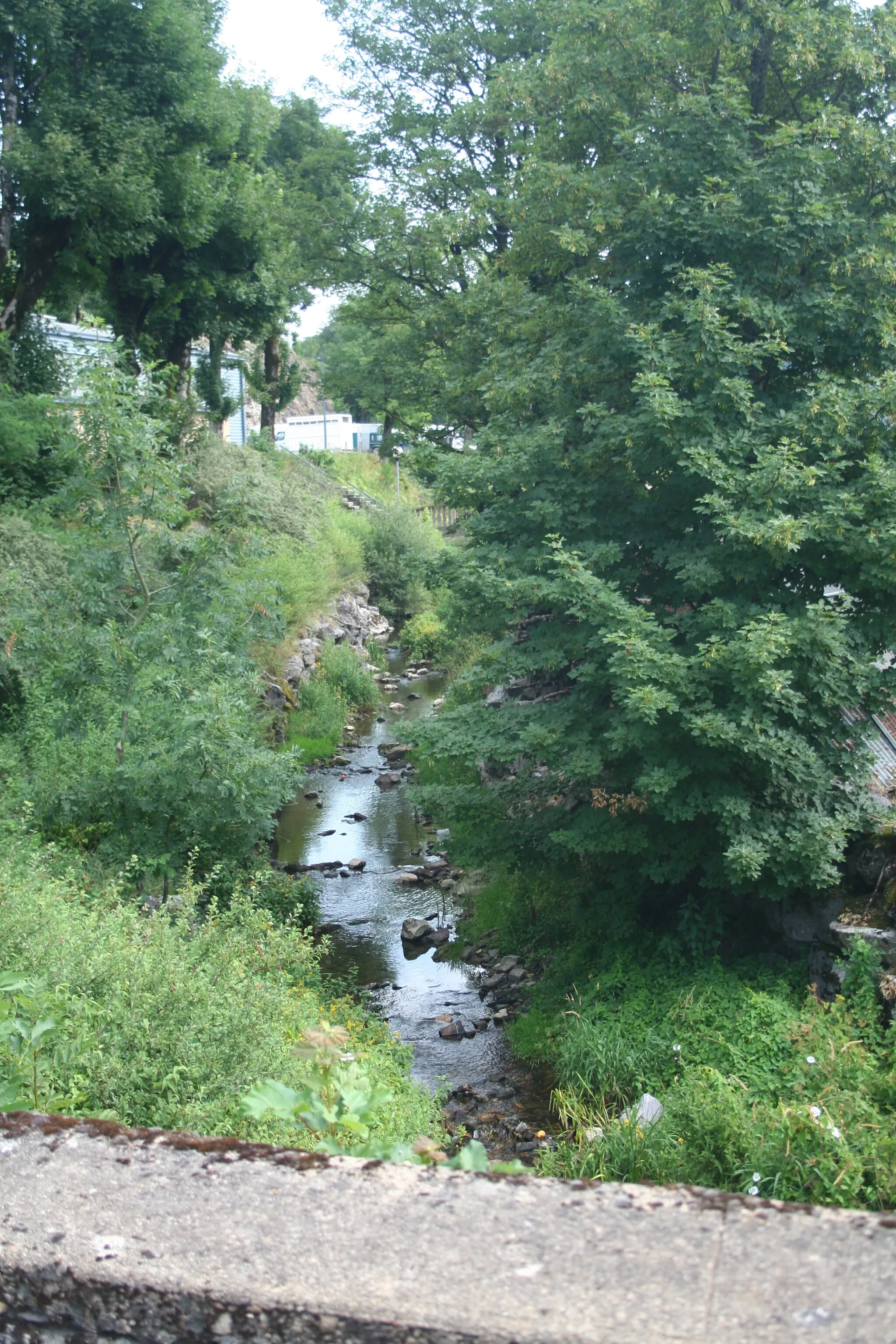 Photo showing: Murat-sur-Vèbre (Tarn, France) - rivière de Greissentous.