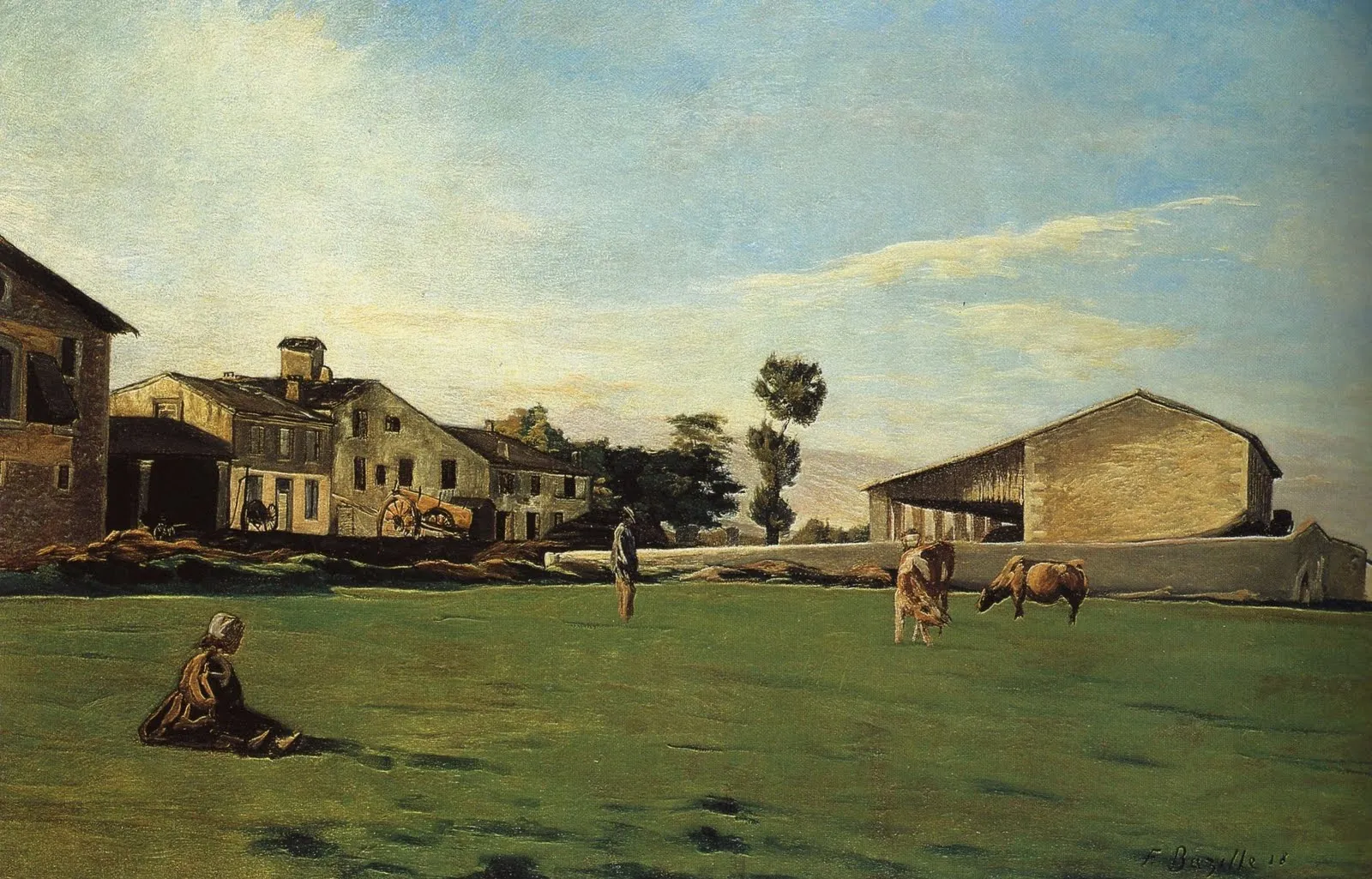 Photo showing: «Ферма в Сен-Совер» (фр. Ferme de Saint-Sauveur) или «Сен-Совер» (фр. Saint-Sauveur). 1863—1865. Холст, масло. 79 × 118 см. Частное собрание
