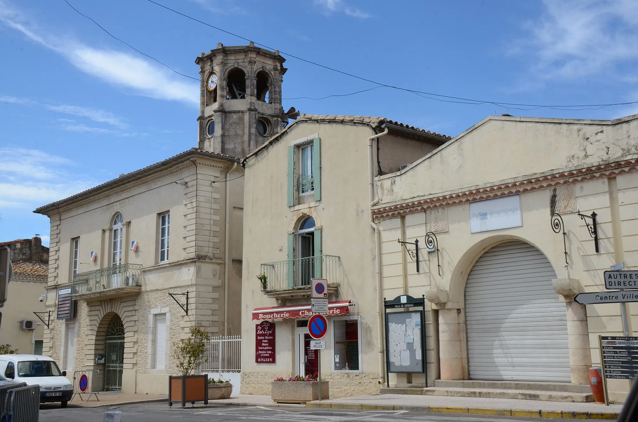 Photo showing: Generac churchtower in Gard France