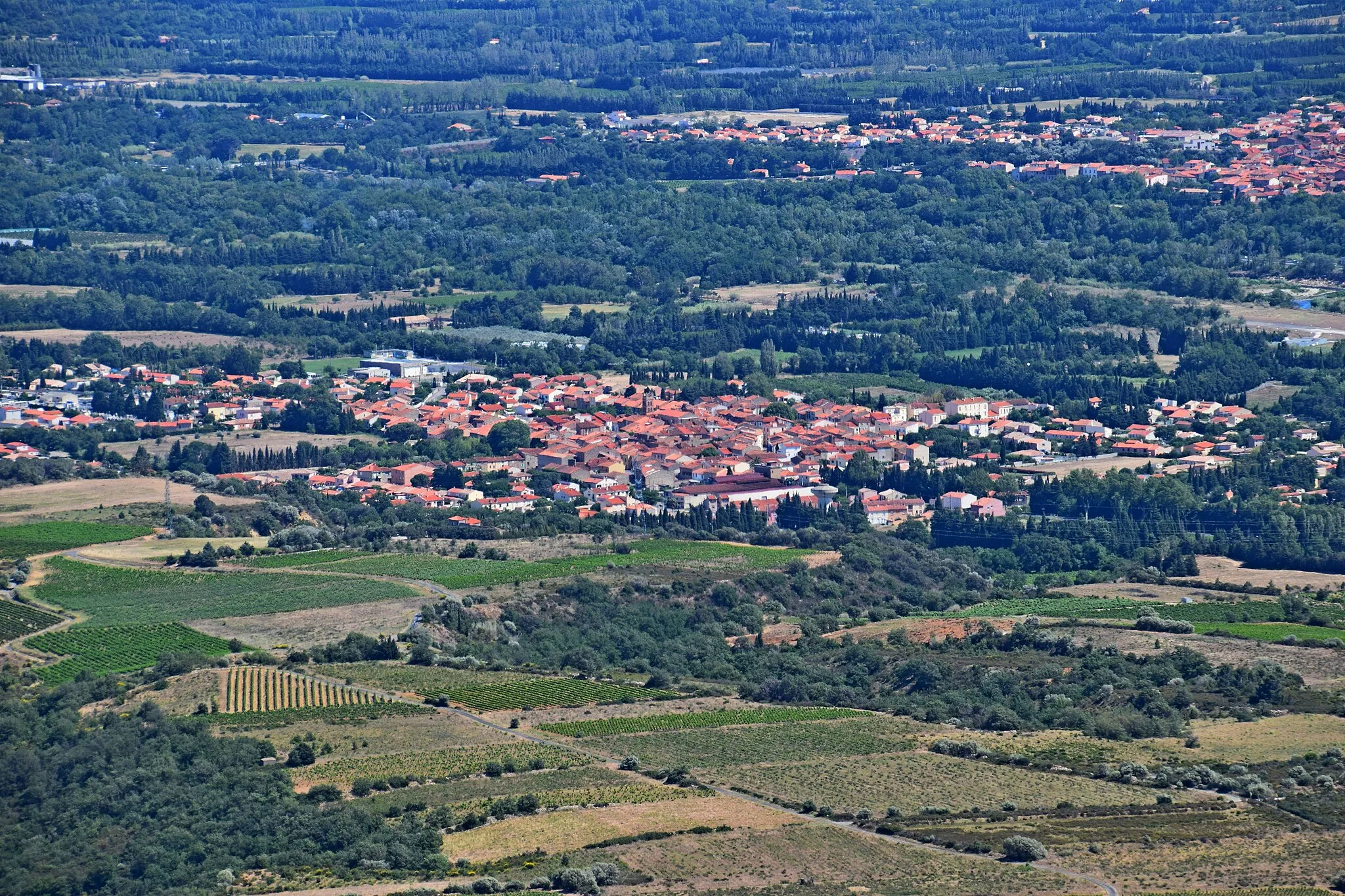 Photo showing: Corneilla-la-Rivière, view from Força Réal