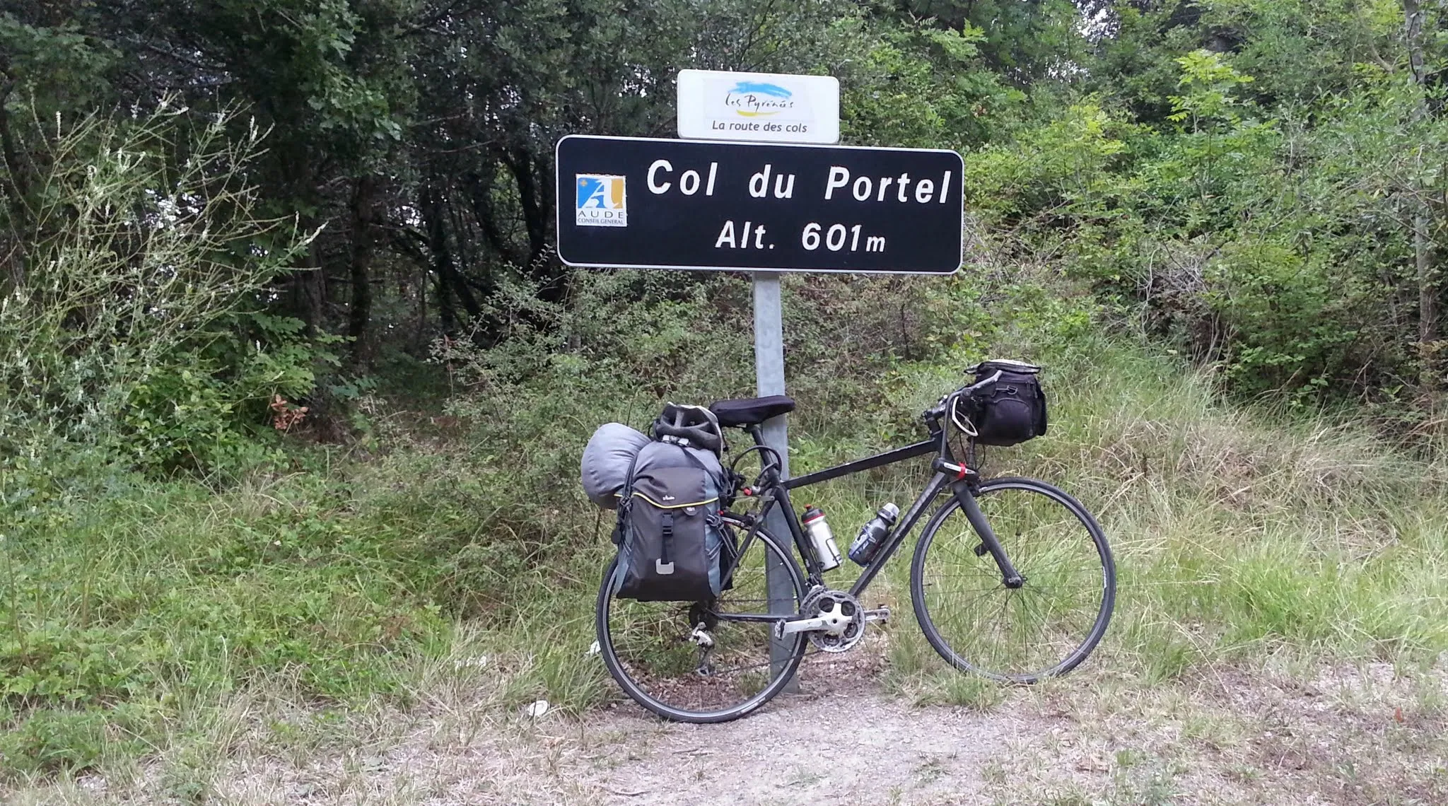 Photo showing: Au col du Portel, 1er col pyrénéen de mon programme (et pas le + dur...)