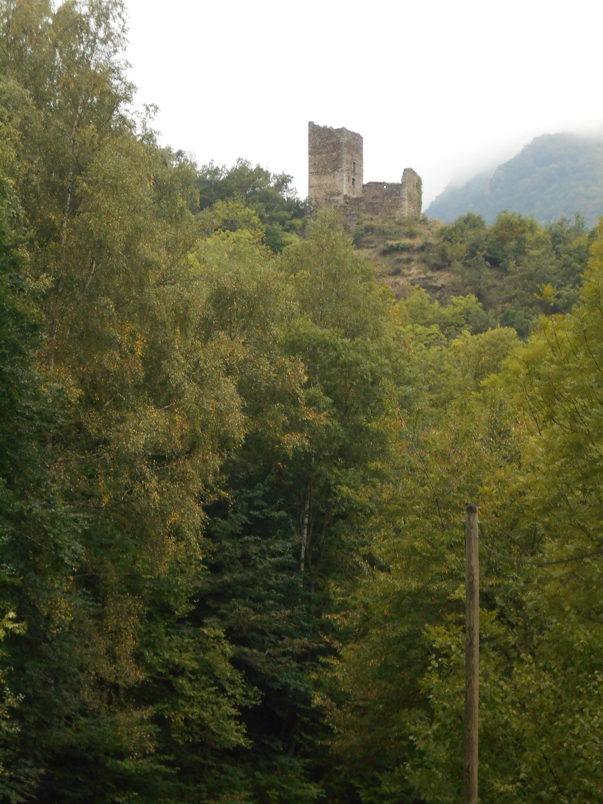 Photo showing: El Castell de Vallmanya, o del Burc,