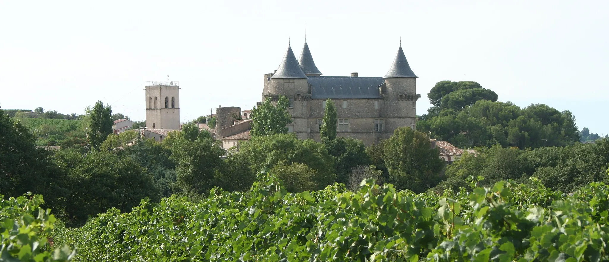 Photo showing: Margon (Hérault) - vue générale sur le village et le château.