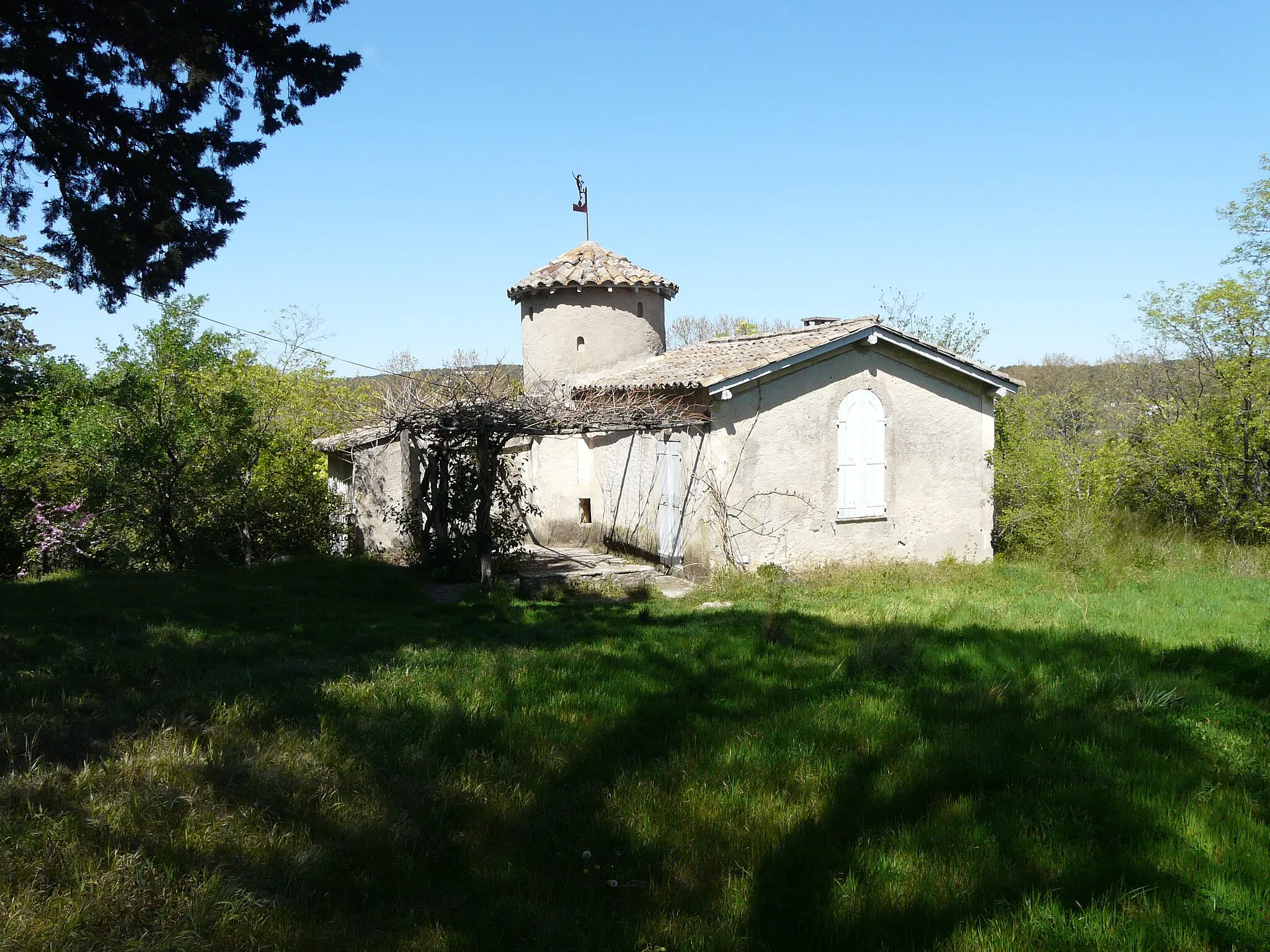 Photo showing: Vue de la maison du Maset à l'entrée de la réserve naturelle du Lez à Montpellier.