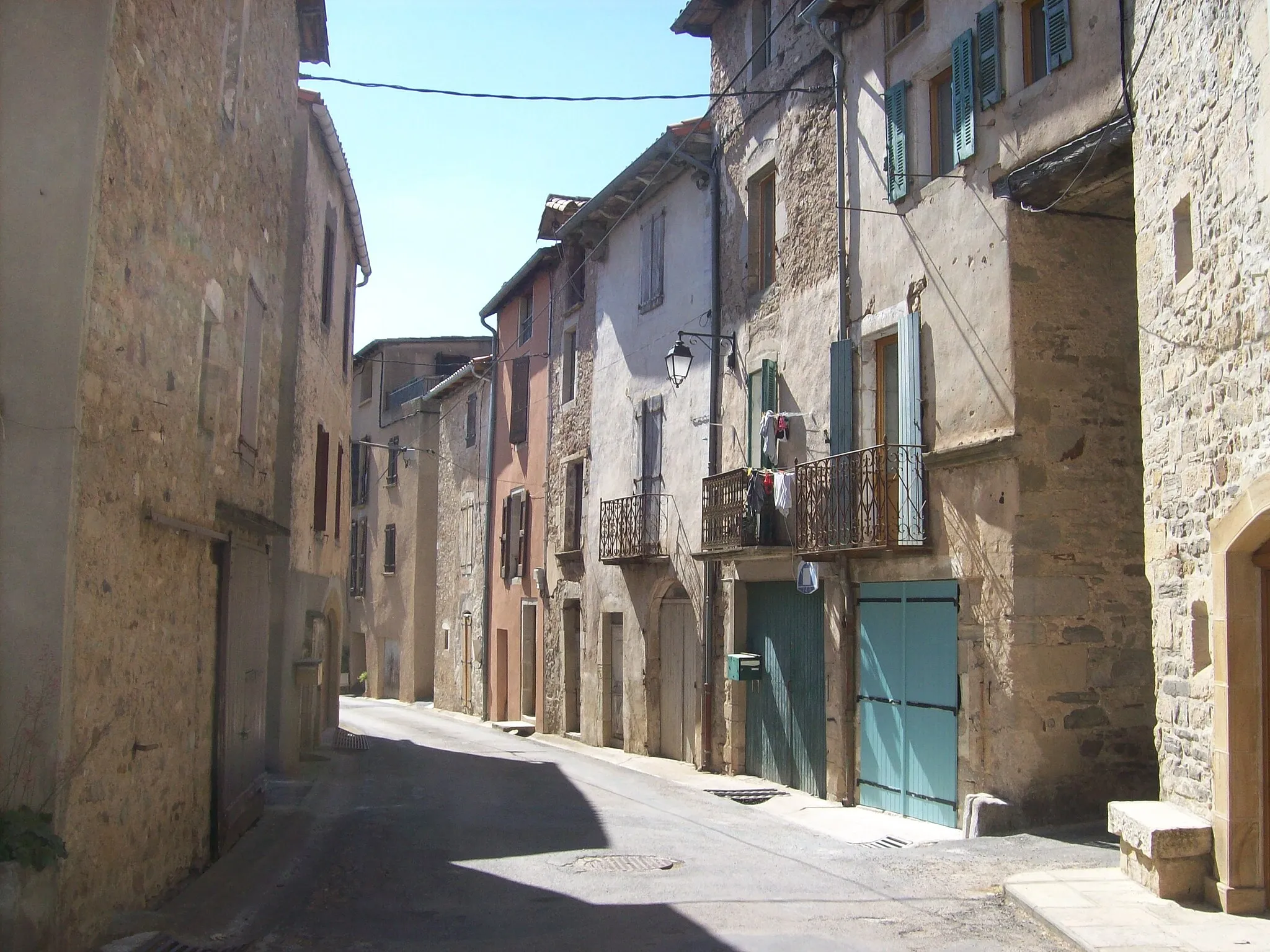 Photo showing: Main street of Saint-Felix-of-Sorgues in Aveyron (12400)