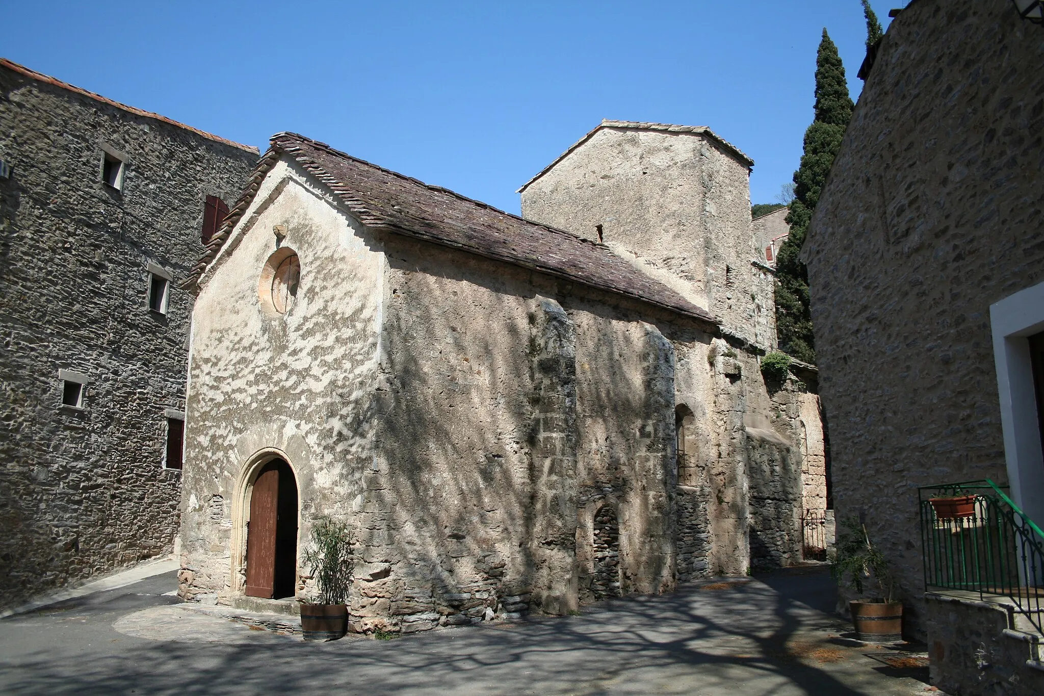 Photo showing: Cabrières (Hérault) - église romane Saint-Martin des Crozes (XIe siècle).