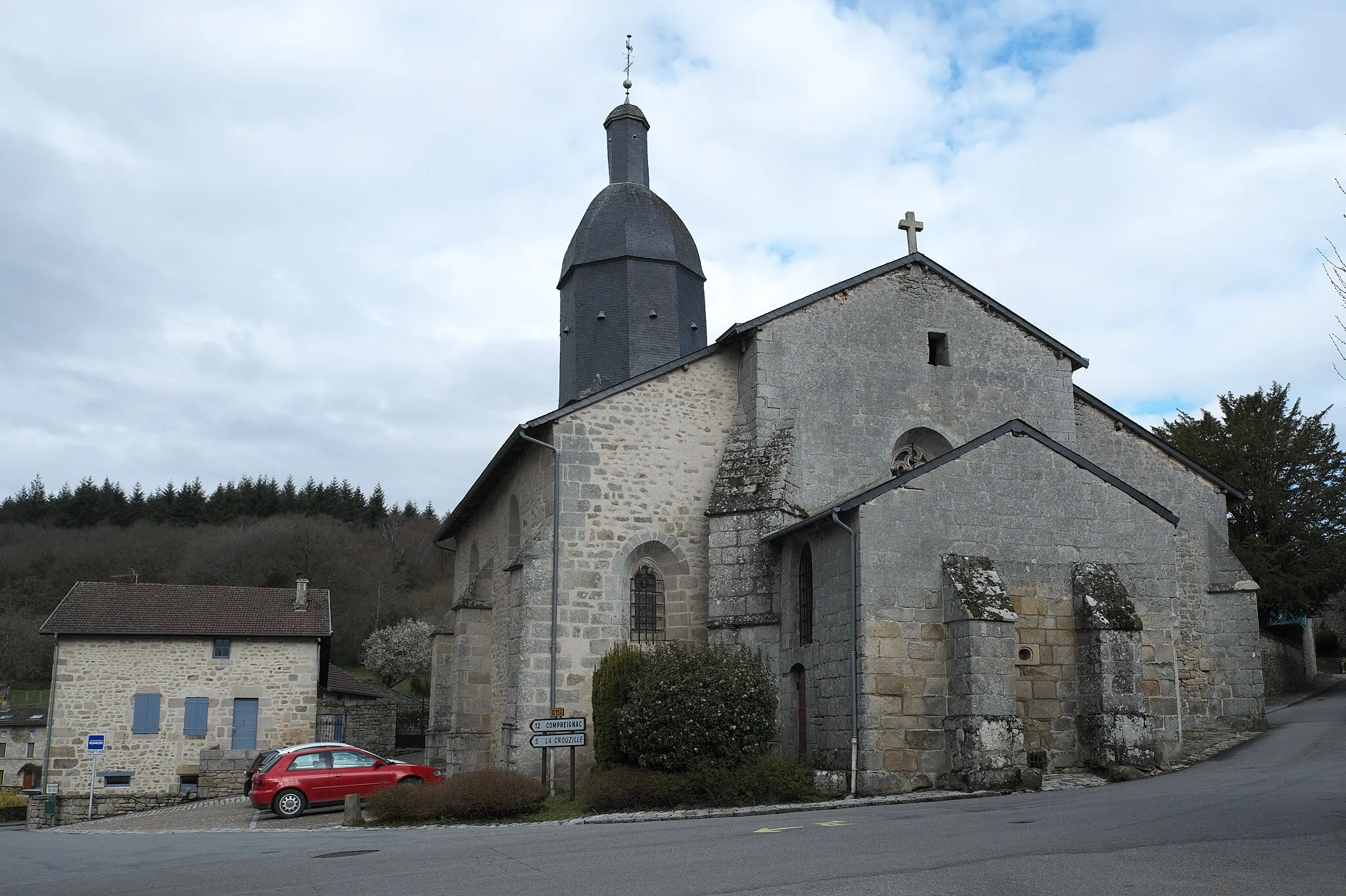 Photo showing: Katholische Kirche Saint-Sylvestre in Saint-Sylvestre im Département Haute-Vienne (Nouvelle-Aquitaine/Frankreich)